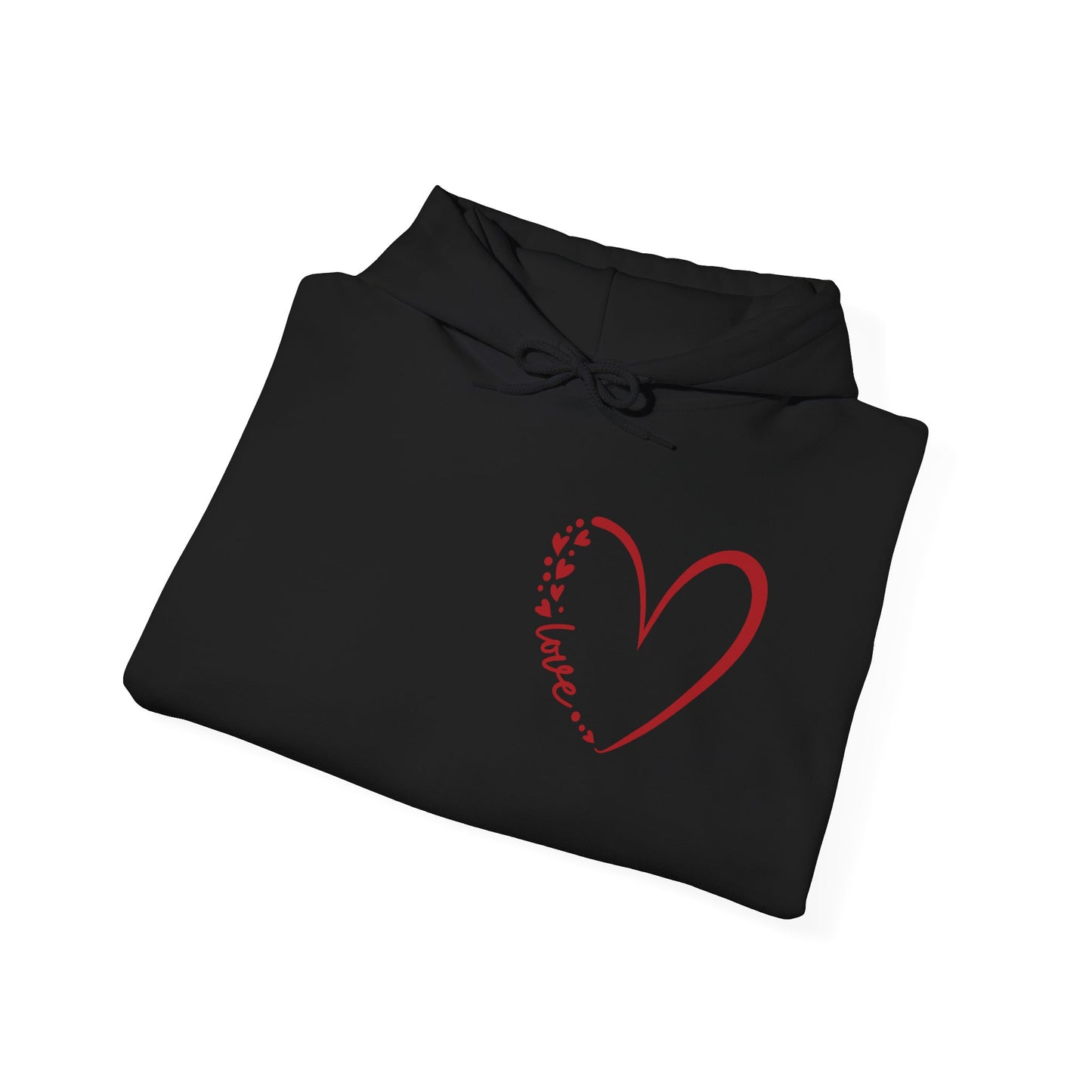 Love Script Heart Unisex Hoodie