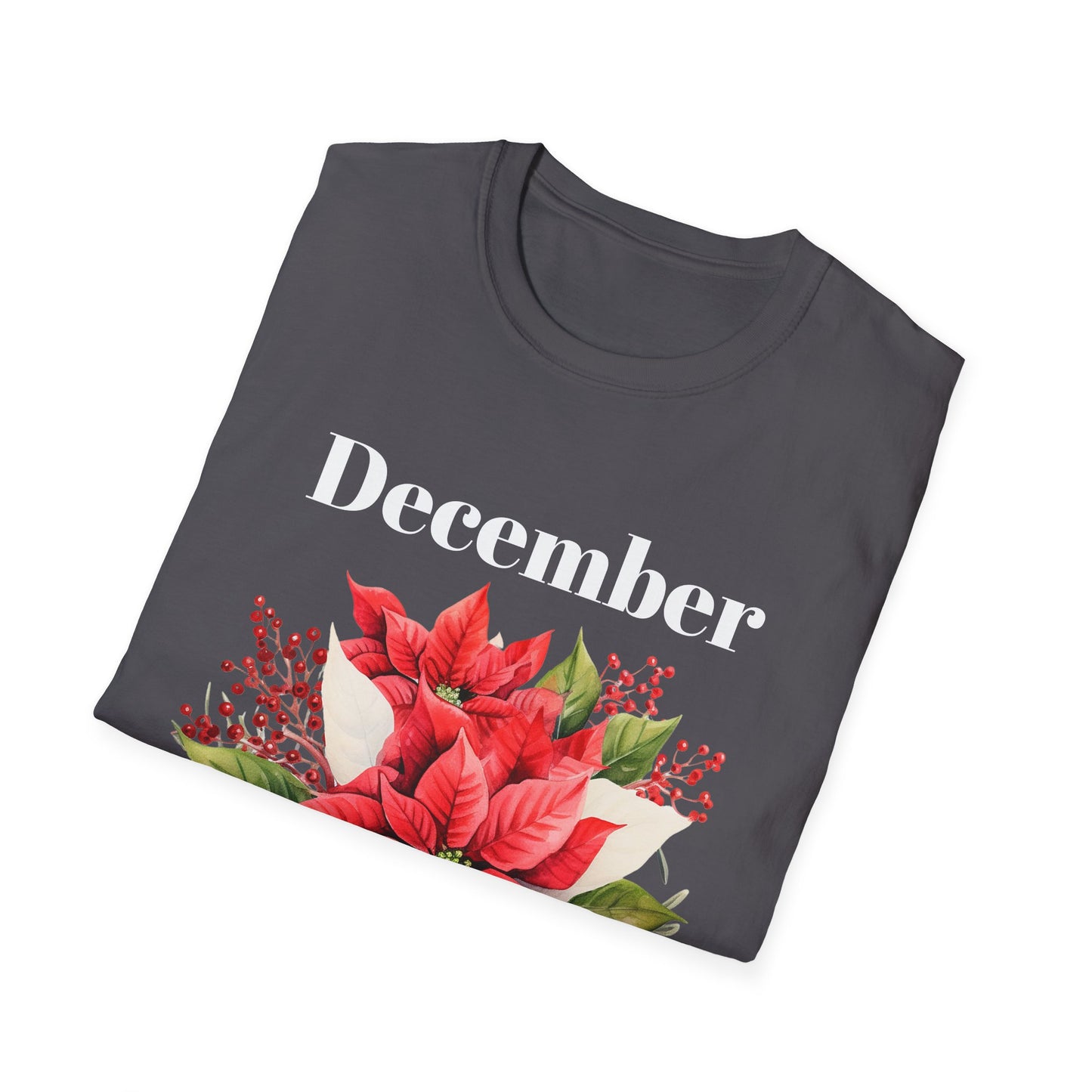 Birth Month Flower Unisex Tee - December
