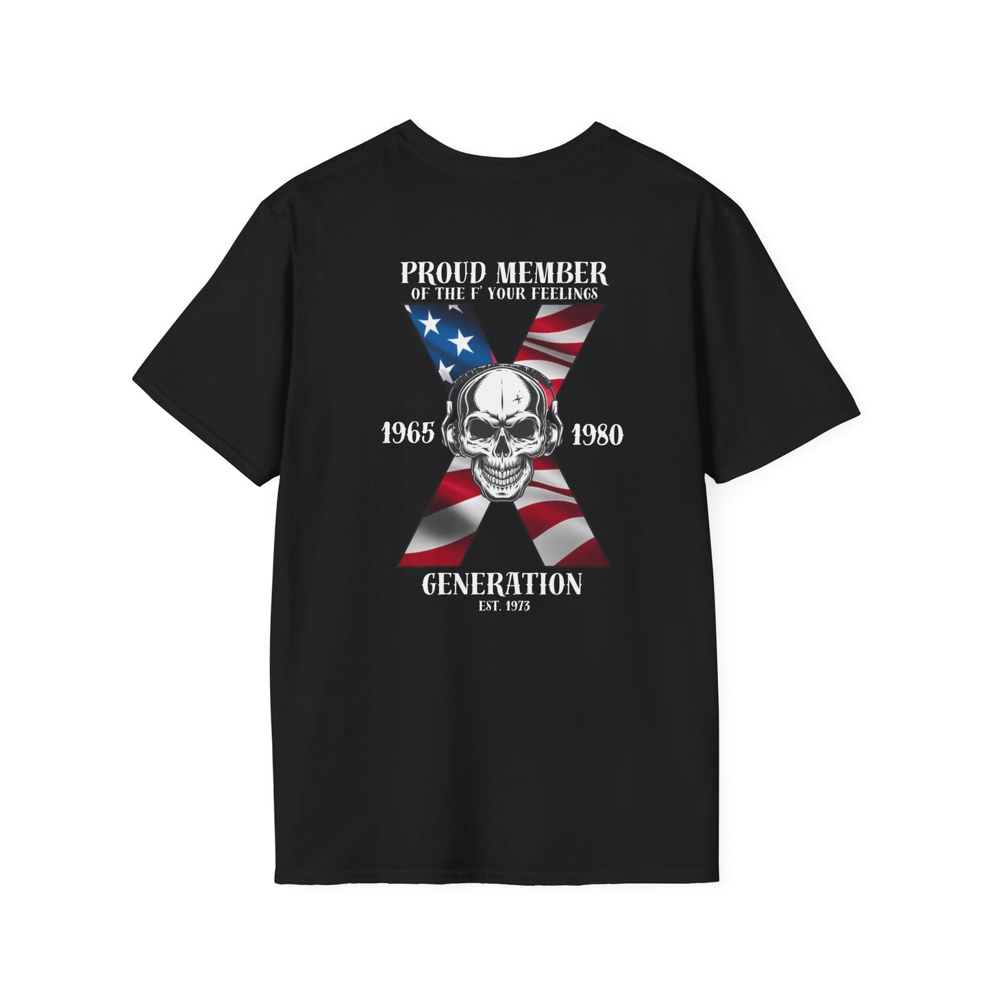 Gen X Flag and Skull Tee