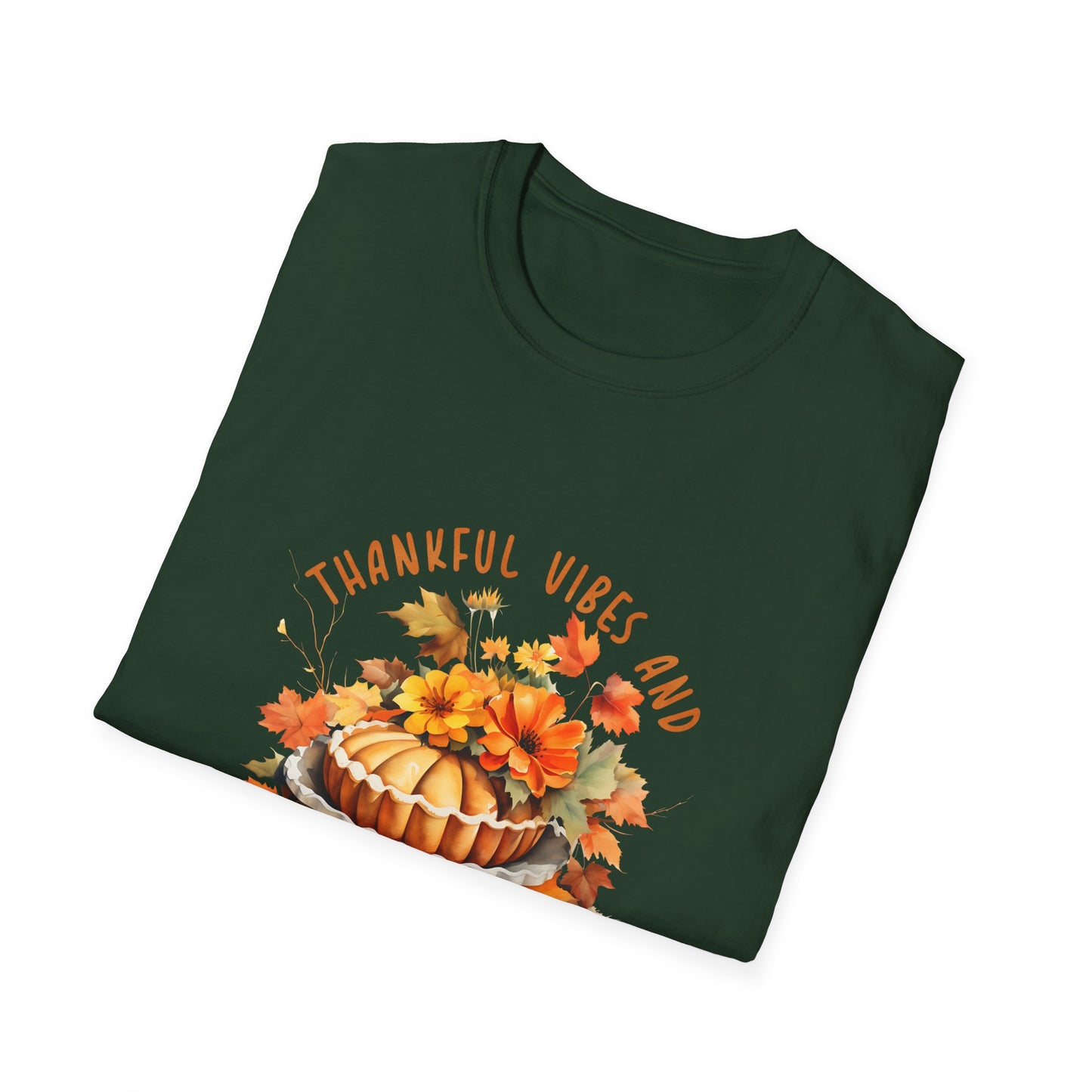 Thankful Vibes Pumpkin Pie Unisex Tee