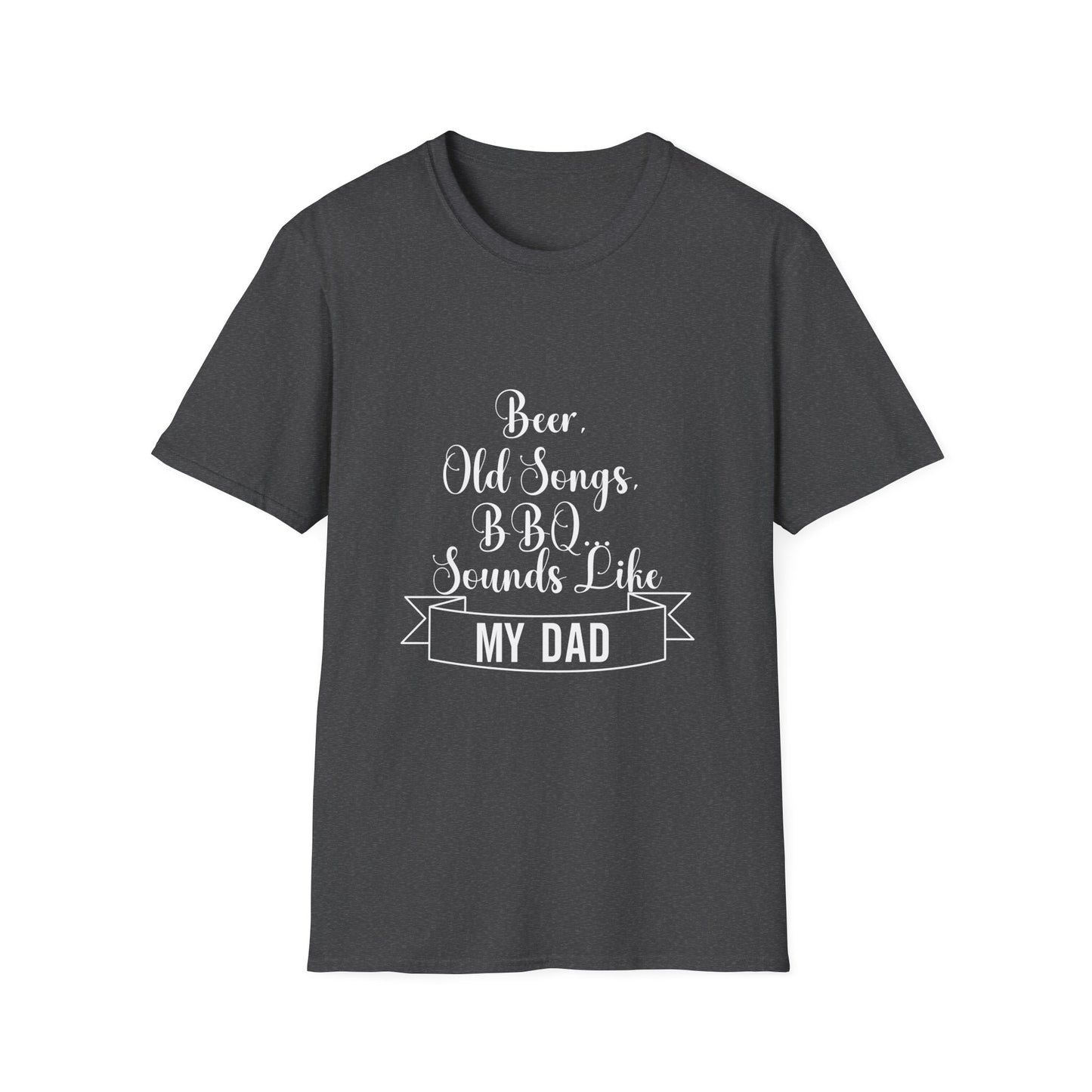 Beer, Old Songs & BBQ Dad Unisex T-Shirt