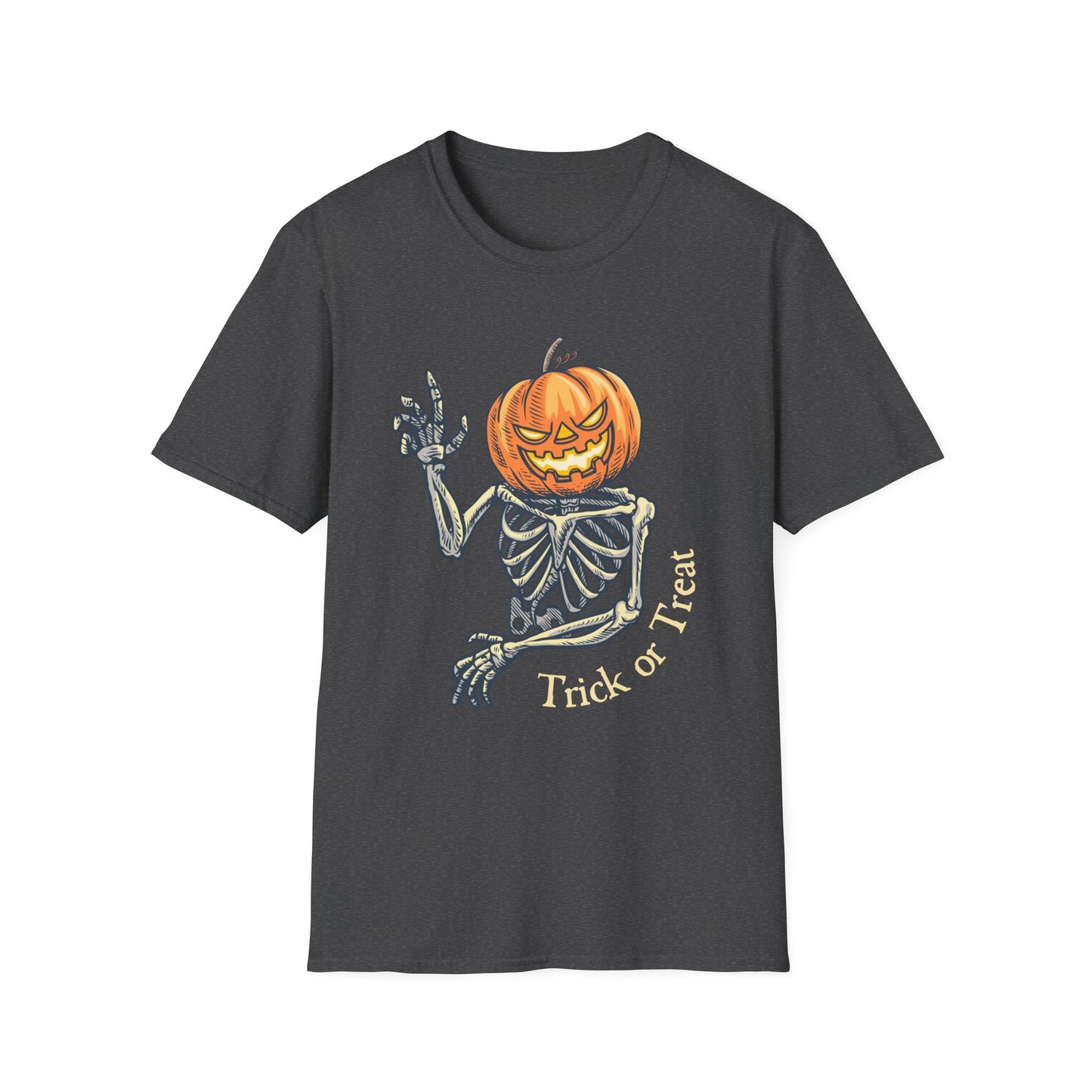 Jack-o-Lantern Skeleton Halloween Tee