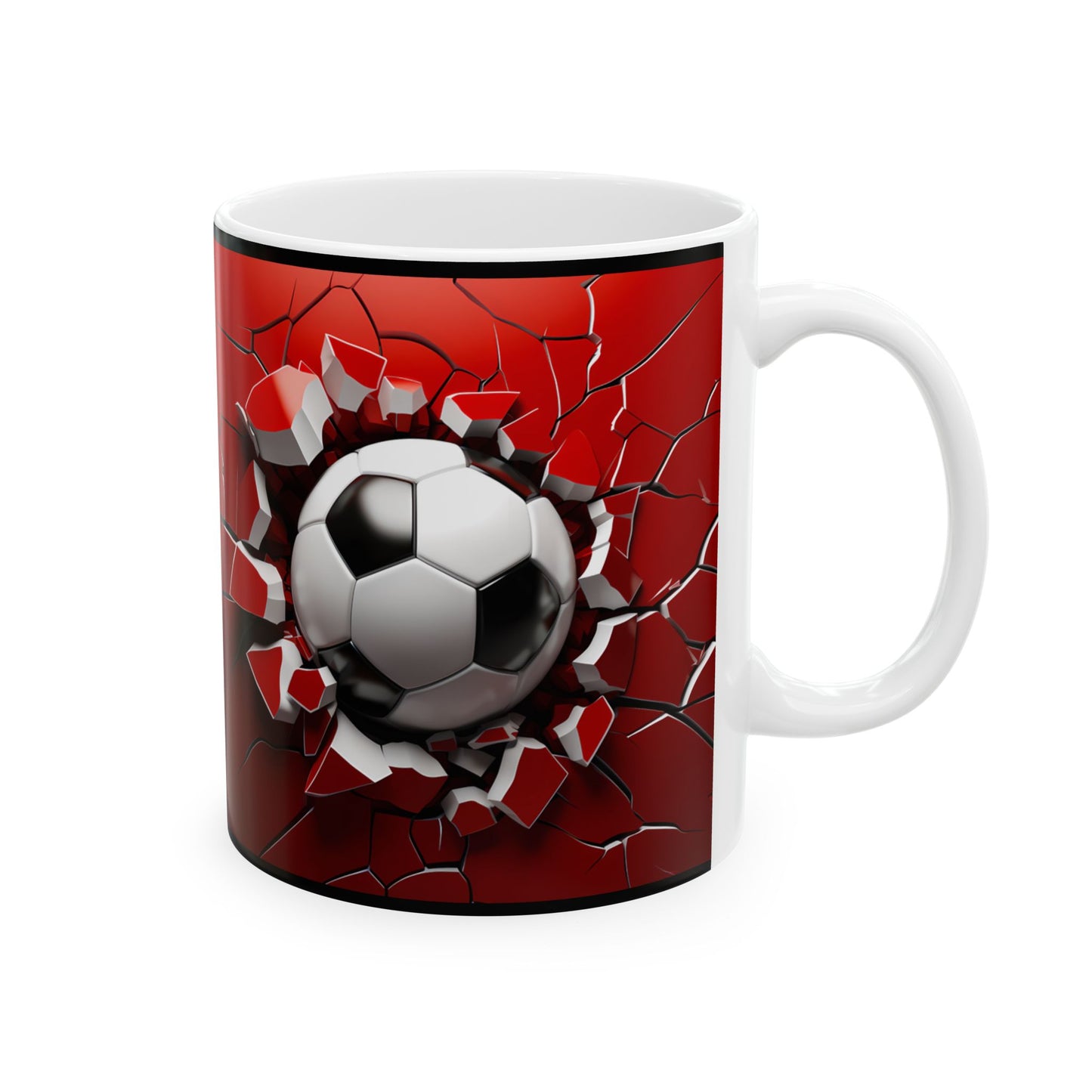 Soccer Ball Breakthrough Mug