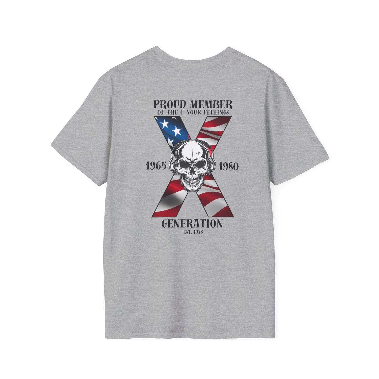 Gen X Flag and Skull Tee