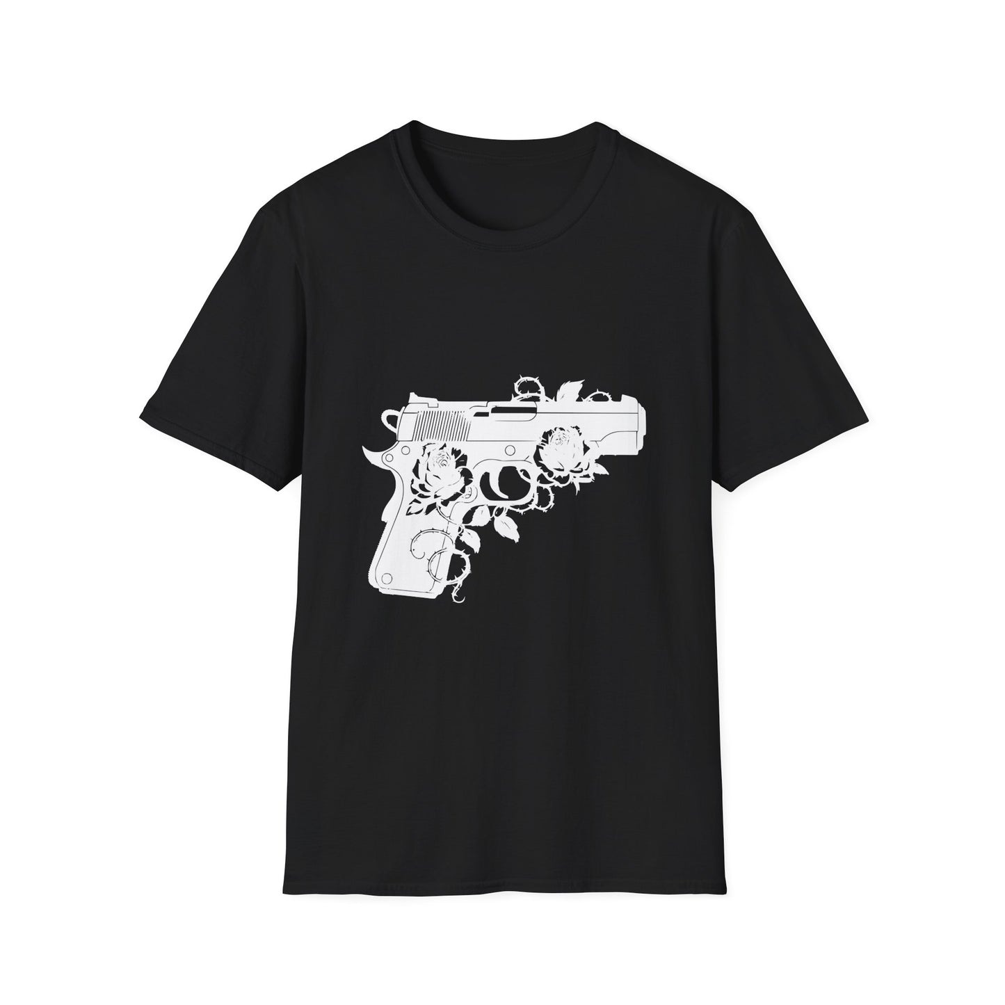 Pistol & Roses Unisex Cotton Tee