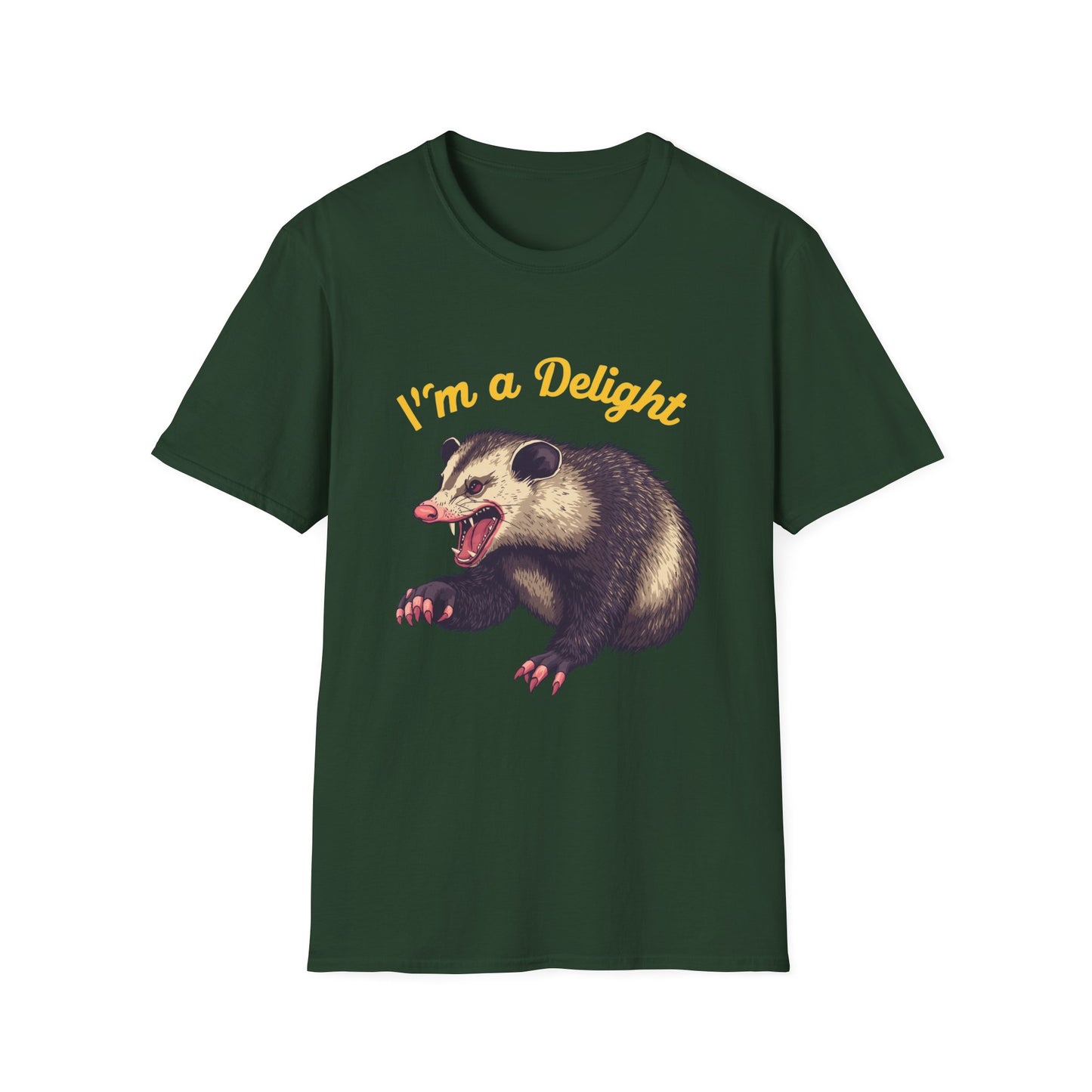 Snarling Opossum I'm a Delight Tee