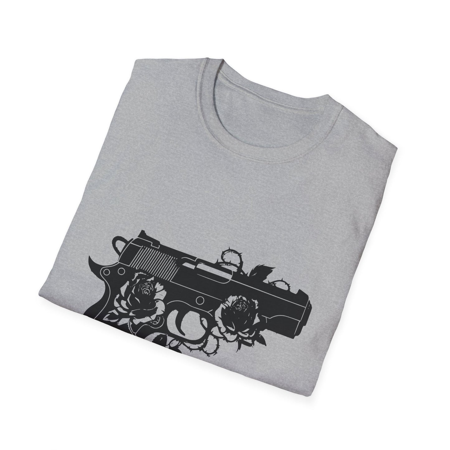 Pistol & Roses Unisex Cotton Tee