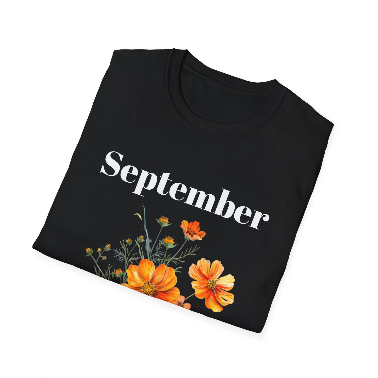 Birth Month Flower Unisex Tee - September