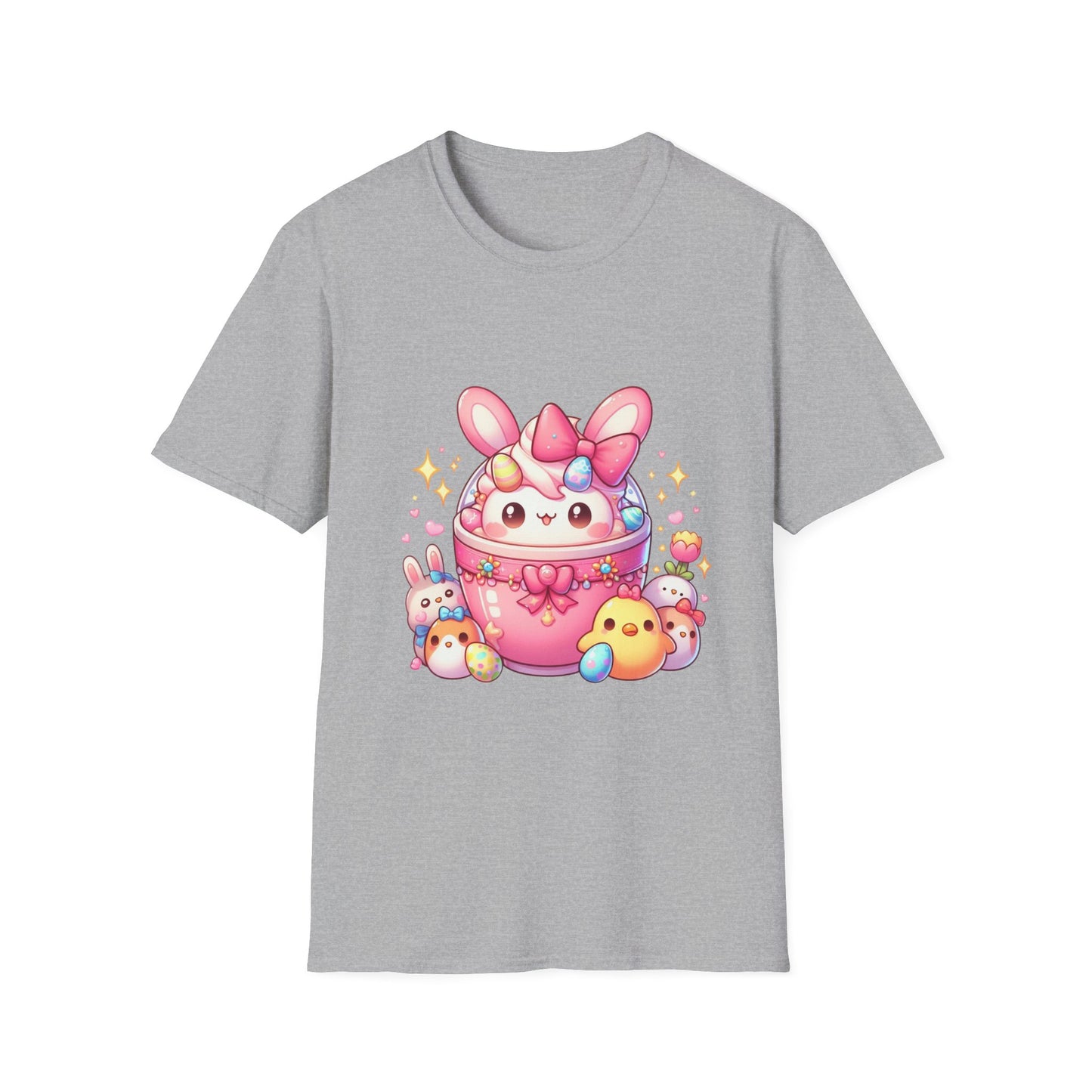 Cute Bunny Friends Unisex Cotton Tee