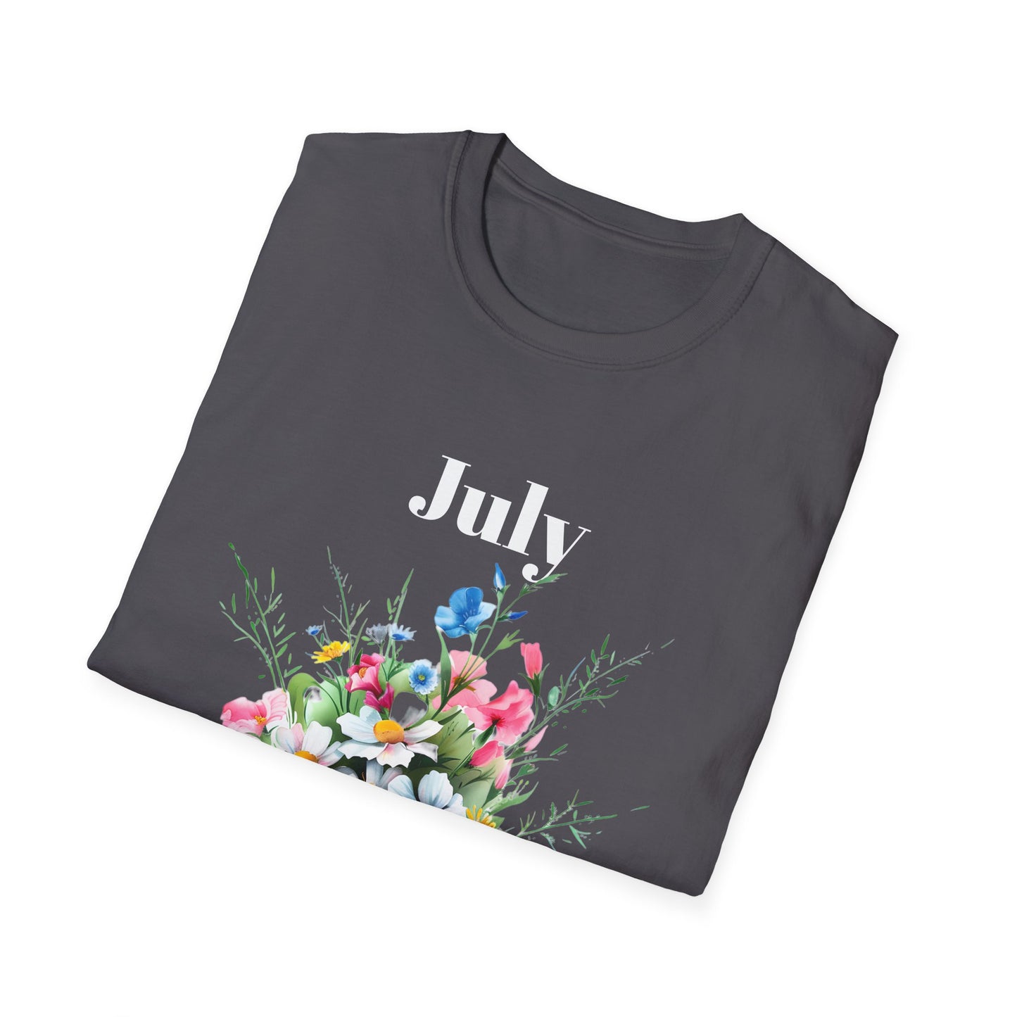Birth Month Flower Unisex Tee - July