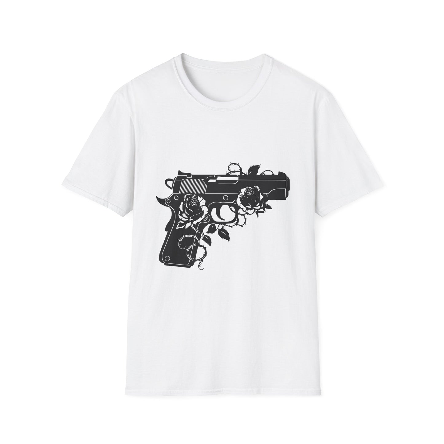 Pistol & Roses Unisex Cotton Tee