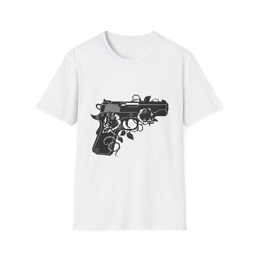 Pistol & Roses Unisex Cotton Tee