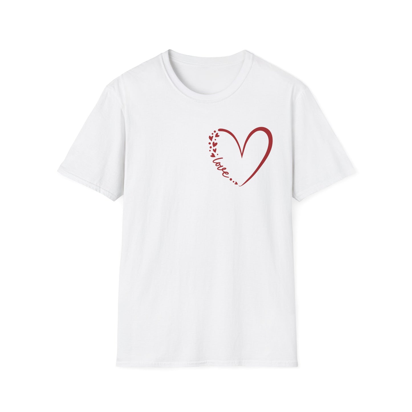 Love Script Heart Unisex Tee