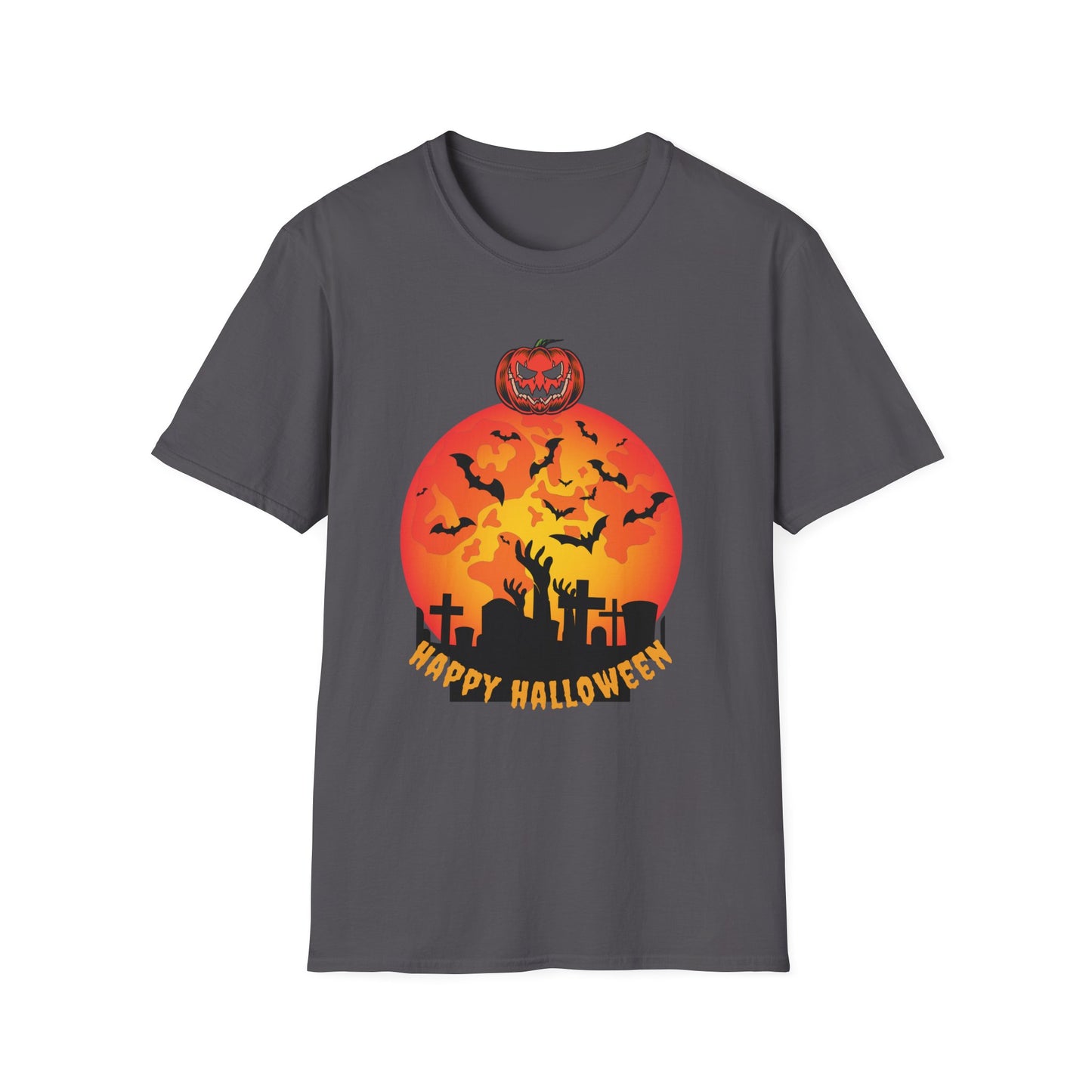 Halloween Graveyard Sunset T-Shirt