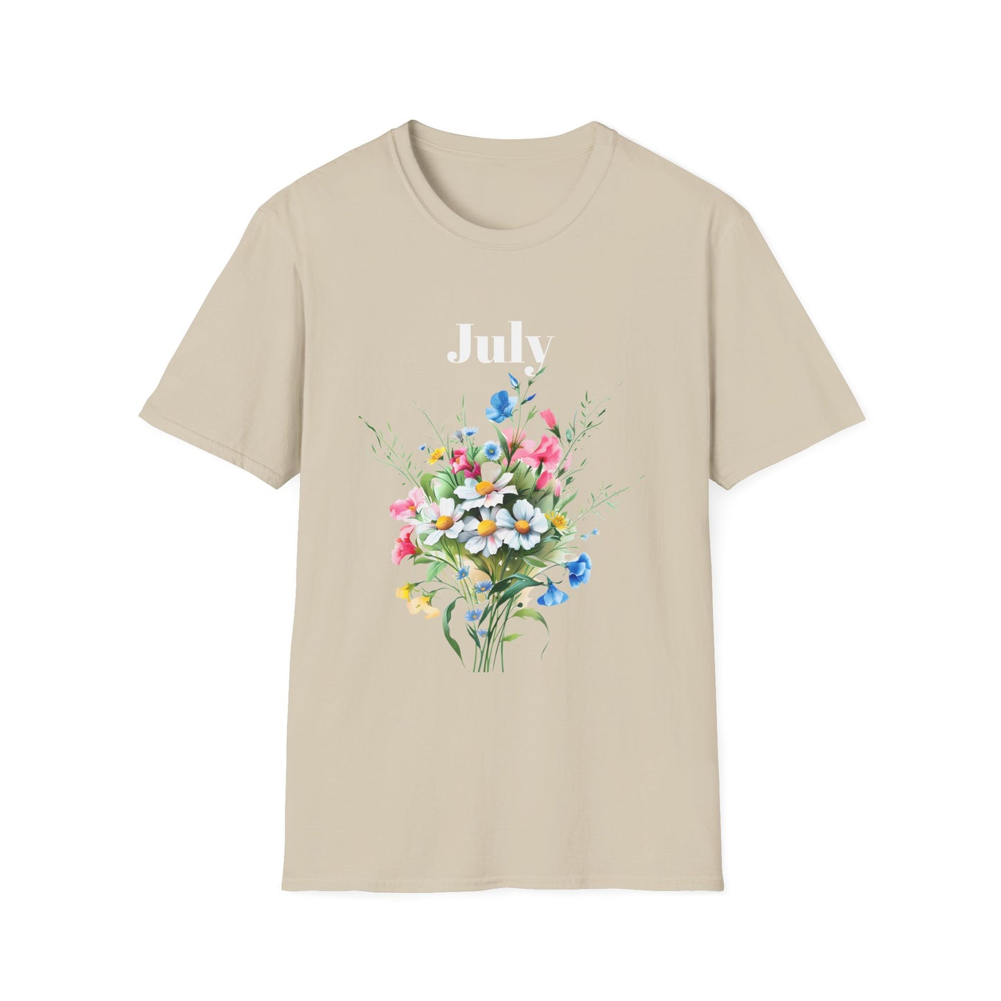 Birth Month Flower Unisex Tee - July
