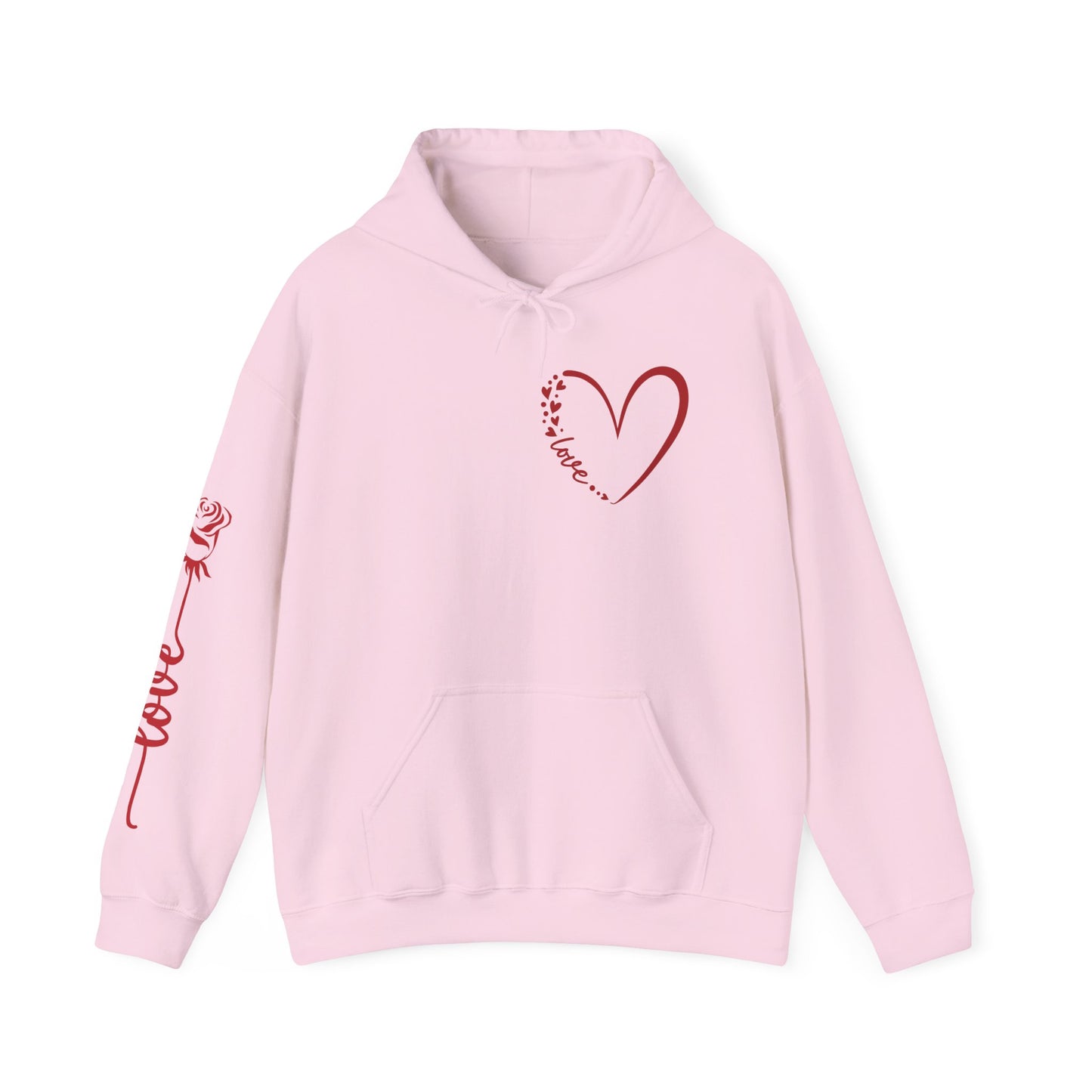 Love Script Heart Unisex Hoodie