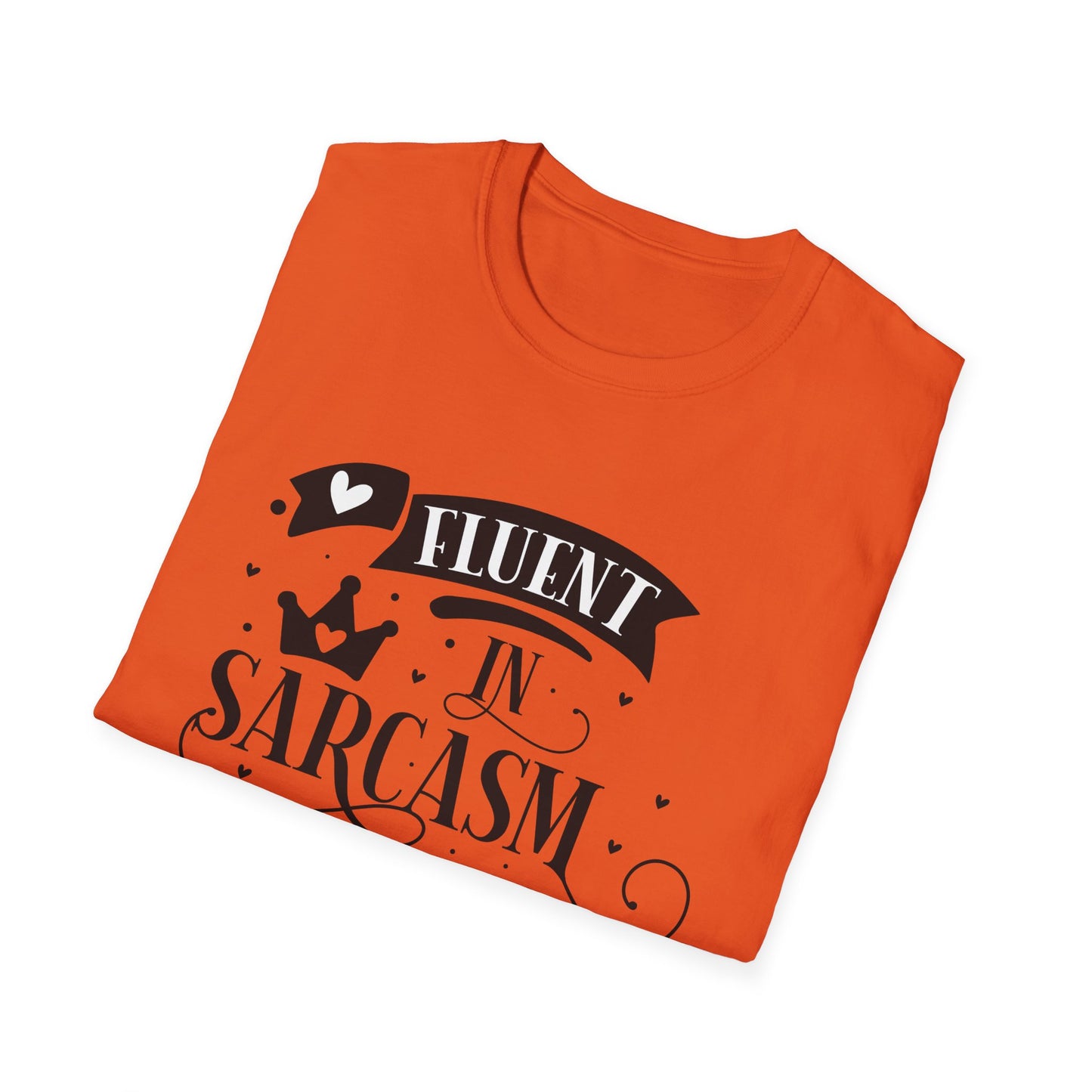 Fluent in Sarcasm & Cuss Words Unisex Cotton Tee
