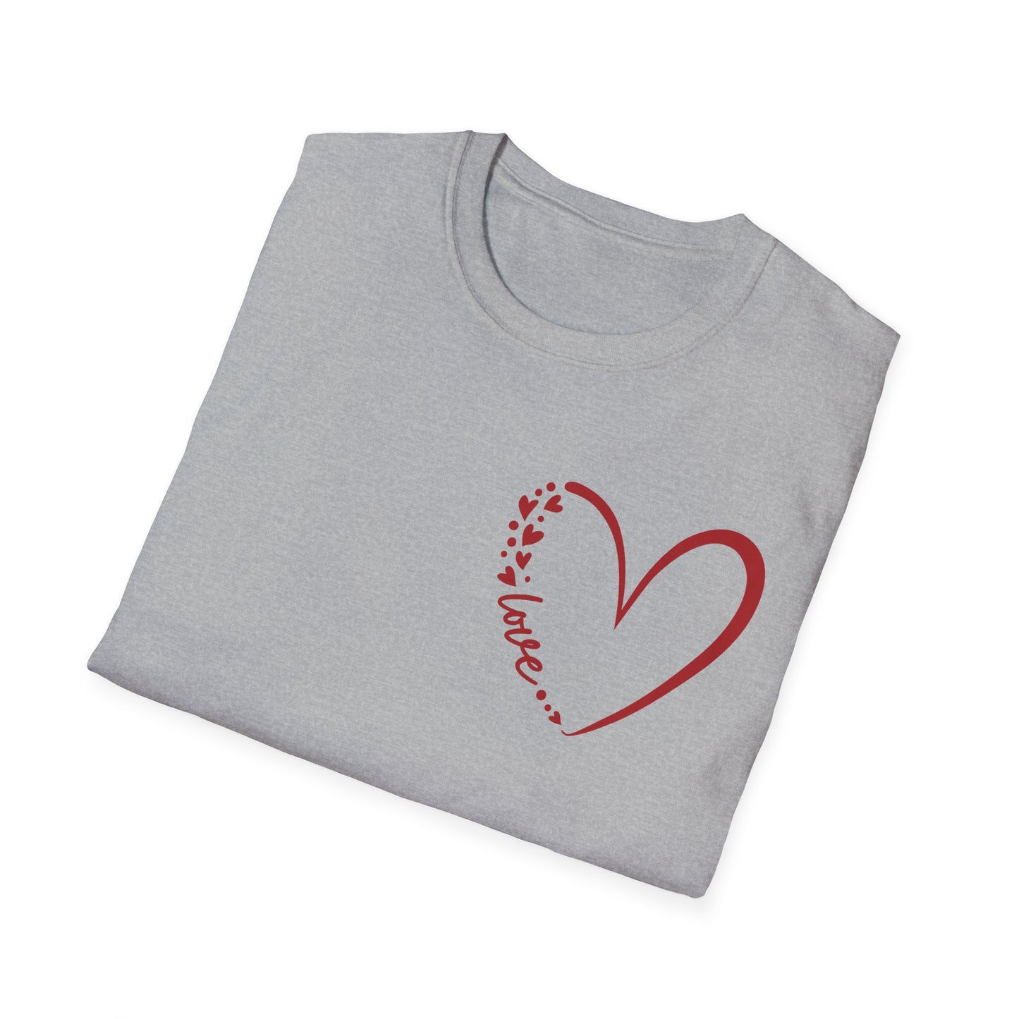 Love Script Heart Unisex Tee