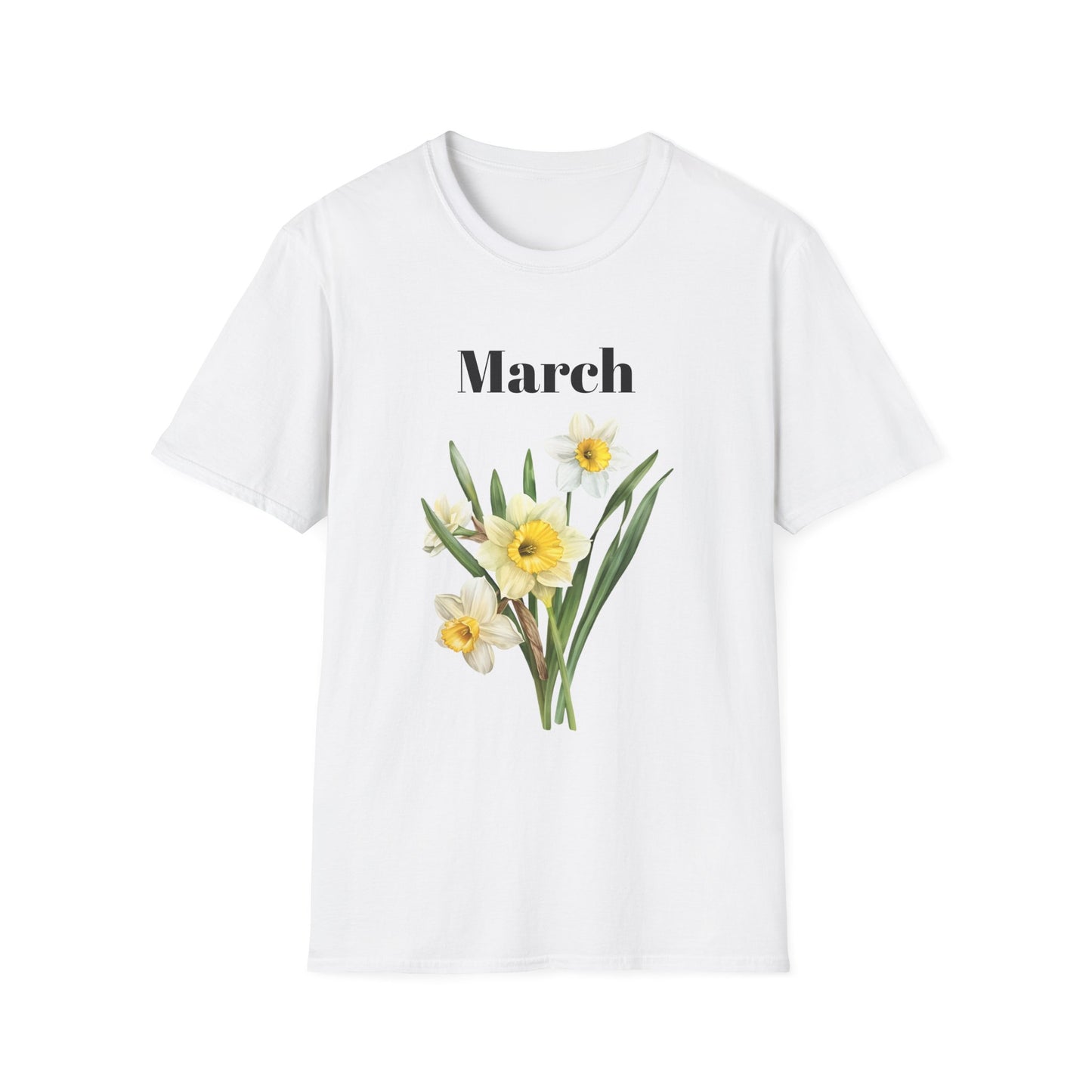 Birth Month Flower Unisex Tee - March