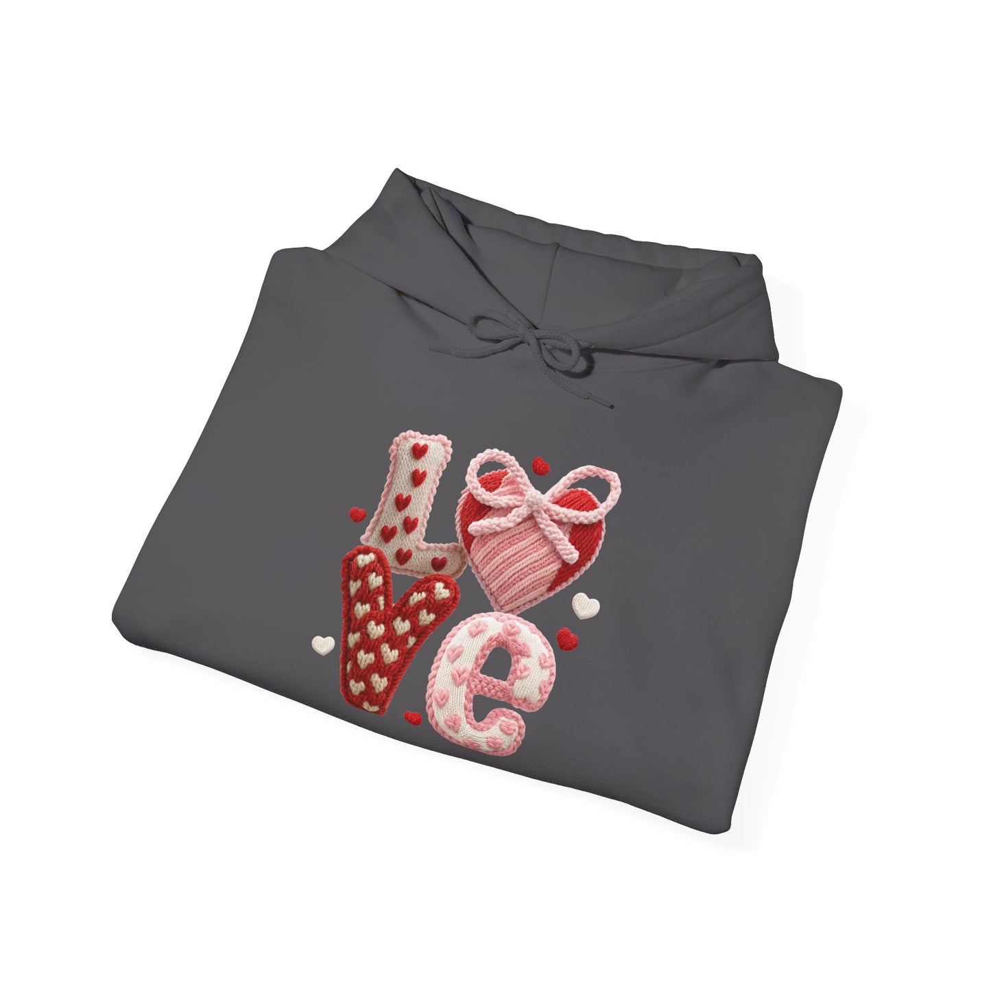 Crochet-Inspired Love Unisex Hoodie