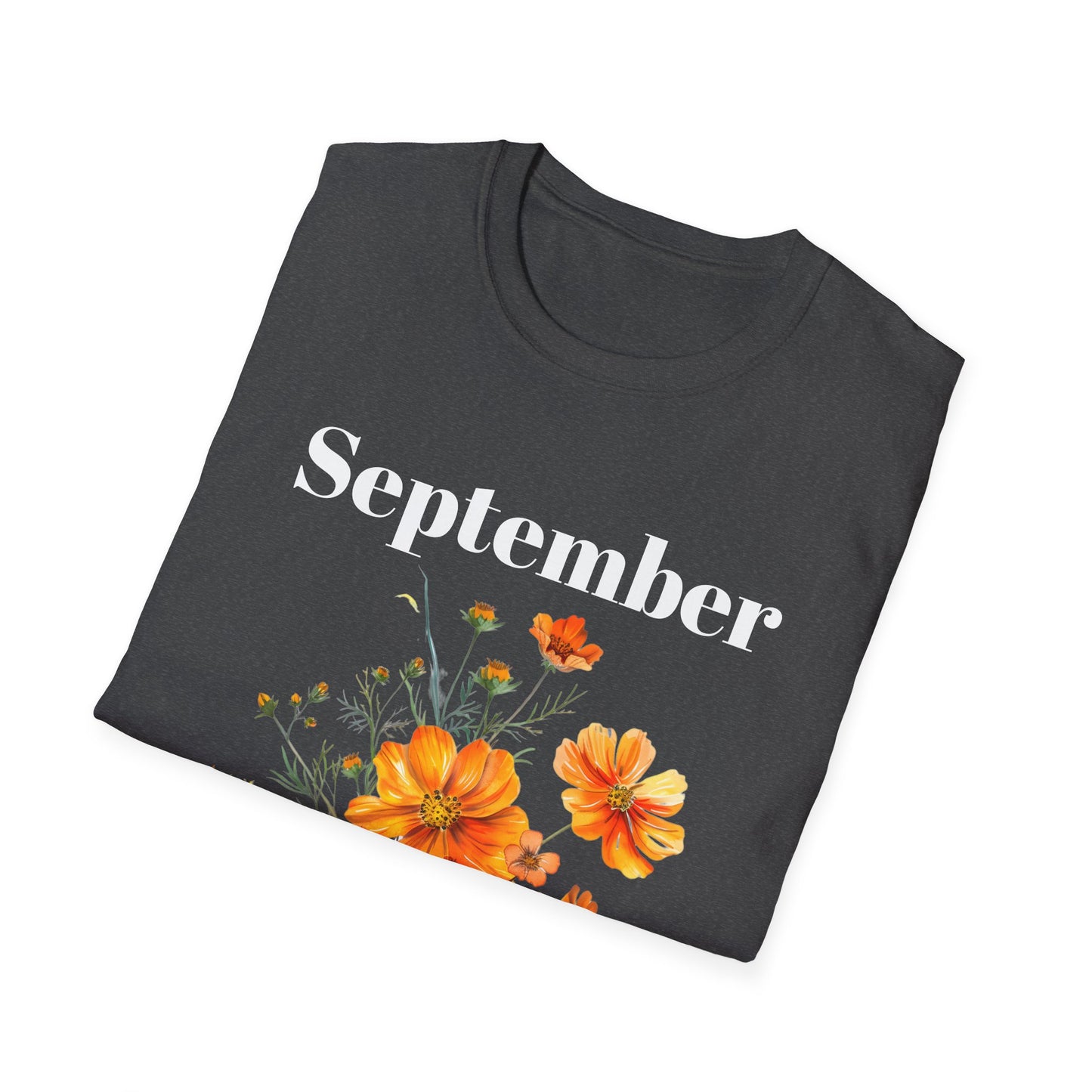 Birth Month Flower Unisex Tee - September