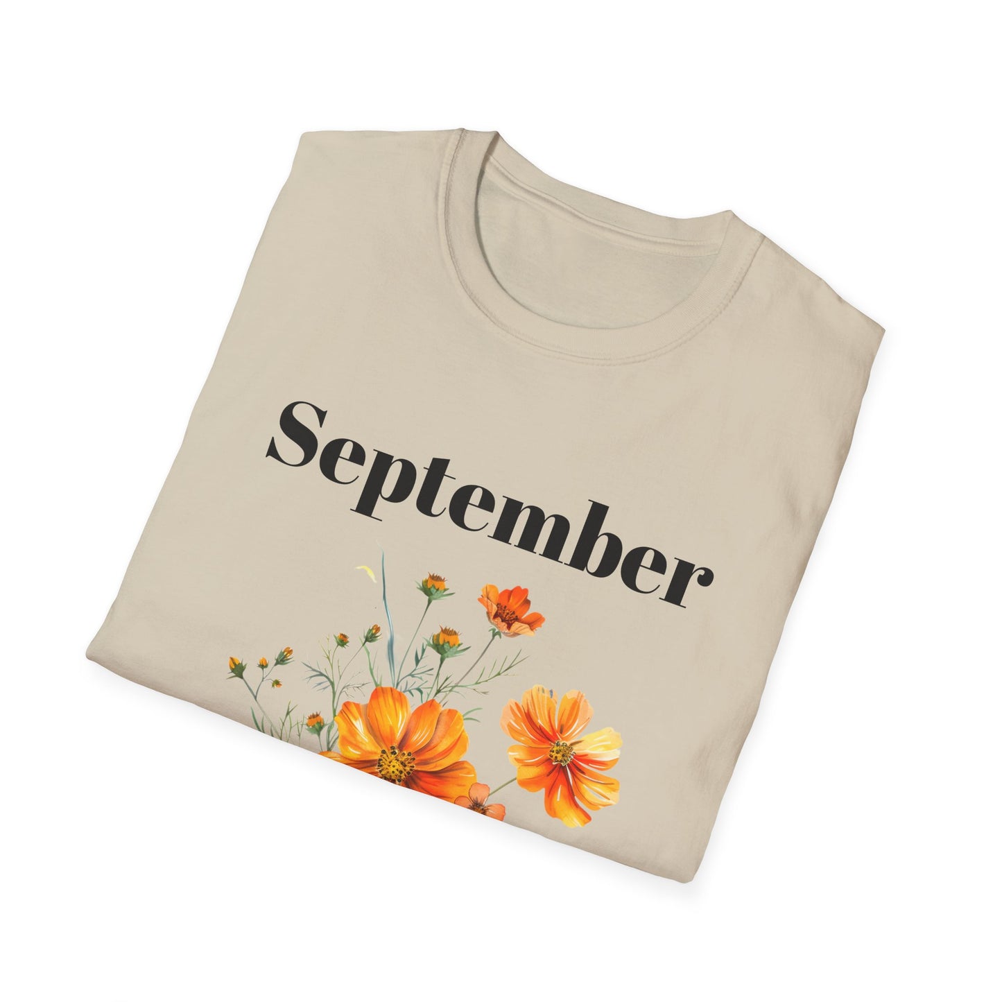 Birth Month Flower Unisex Tee - September