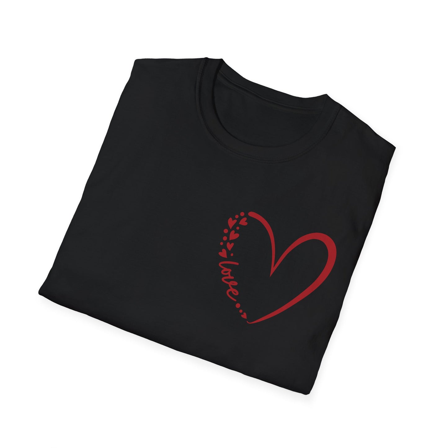 Love Script Heart Unisex Tee