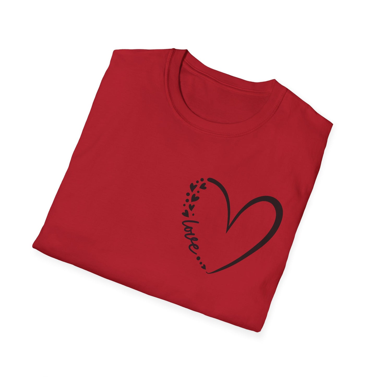Love Script Heart Unisex Tee