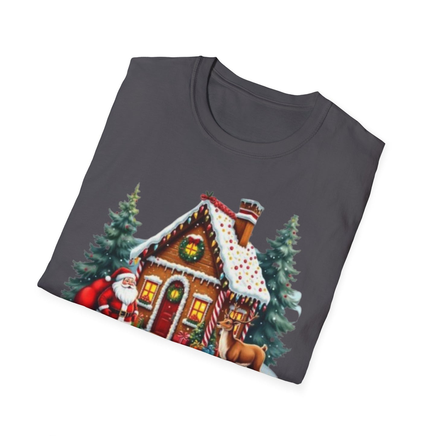 Christmas Santa Reindeer Unisex Tee