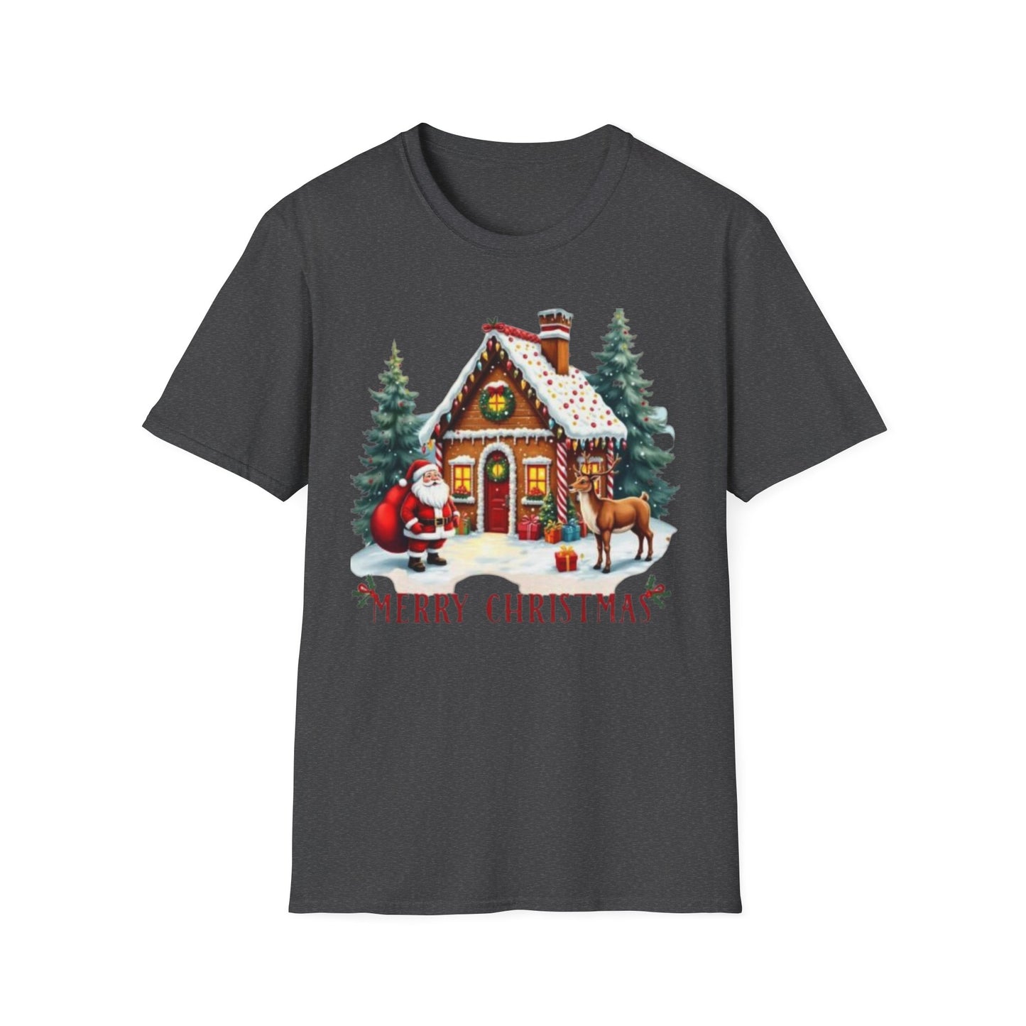 Christmas Santa Reindeer Unisex Tee