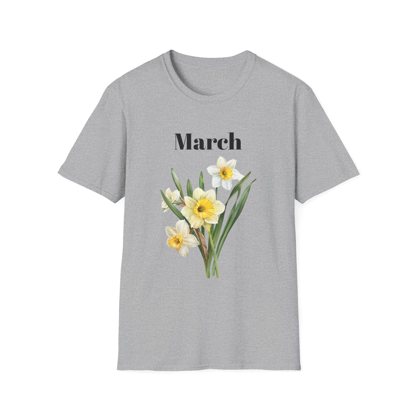Birth Month Flower Unisex Tee - March