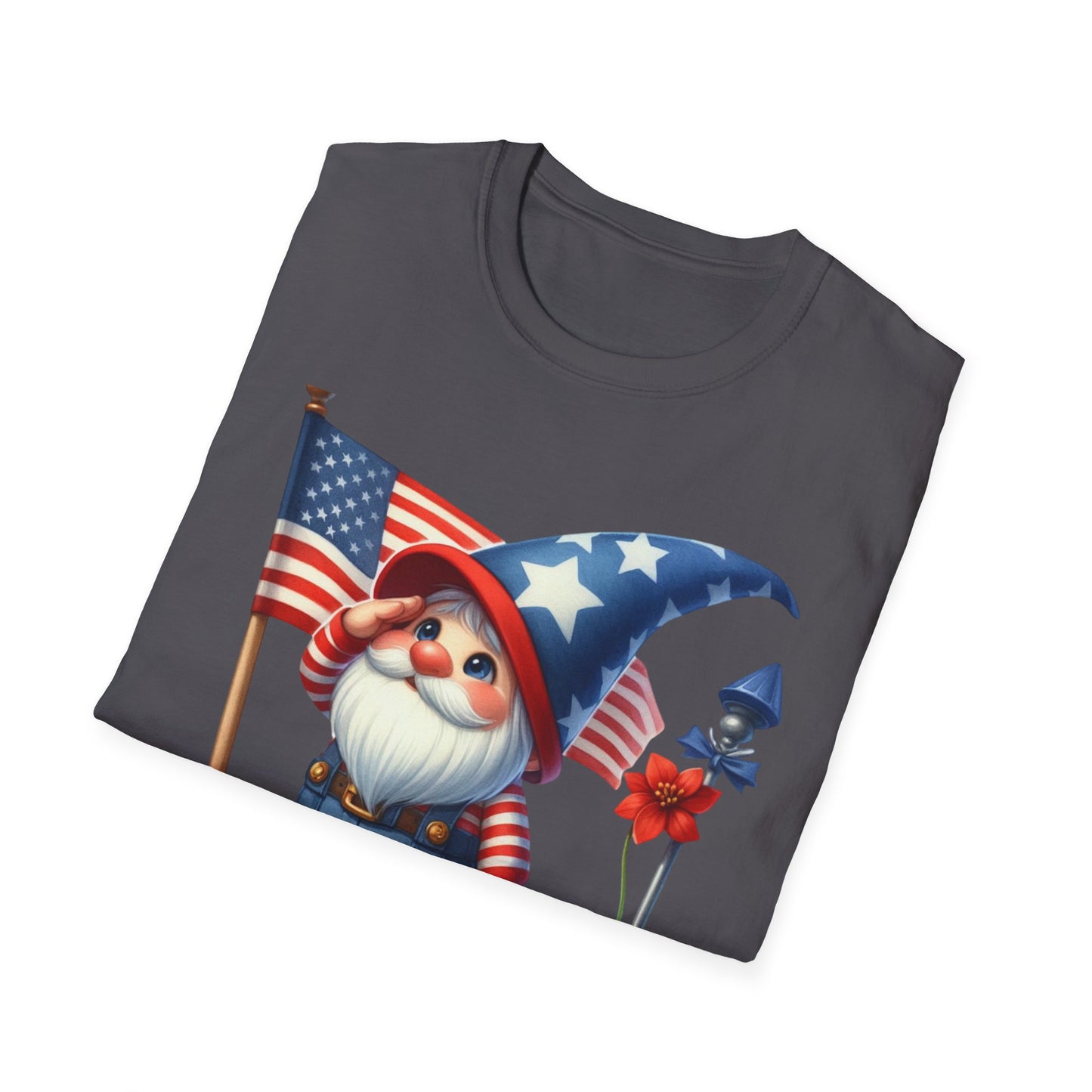 Patriotic Gnome Unisex Heavy Cotton Tee