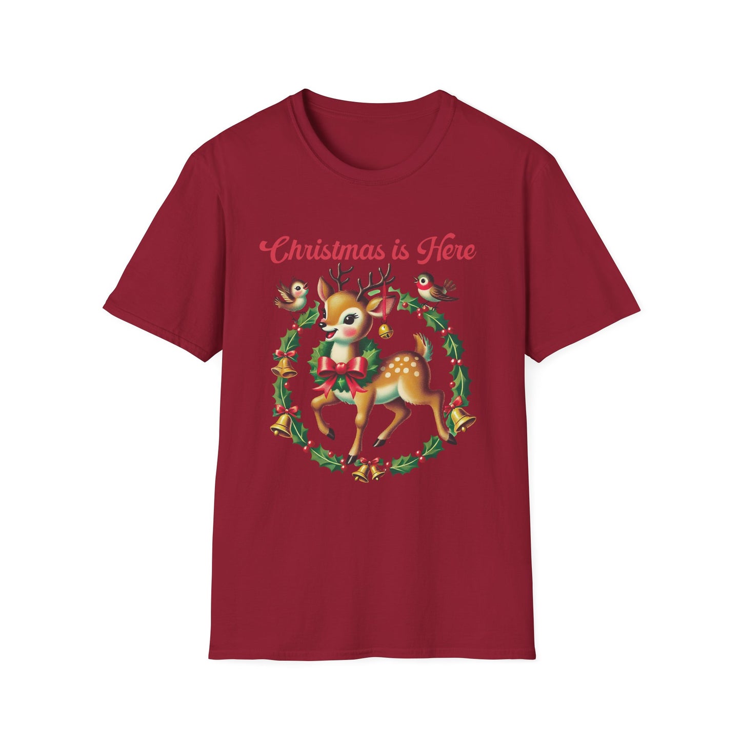 Retro Christmas Deer Tee