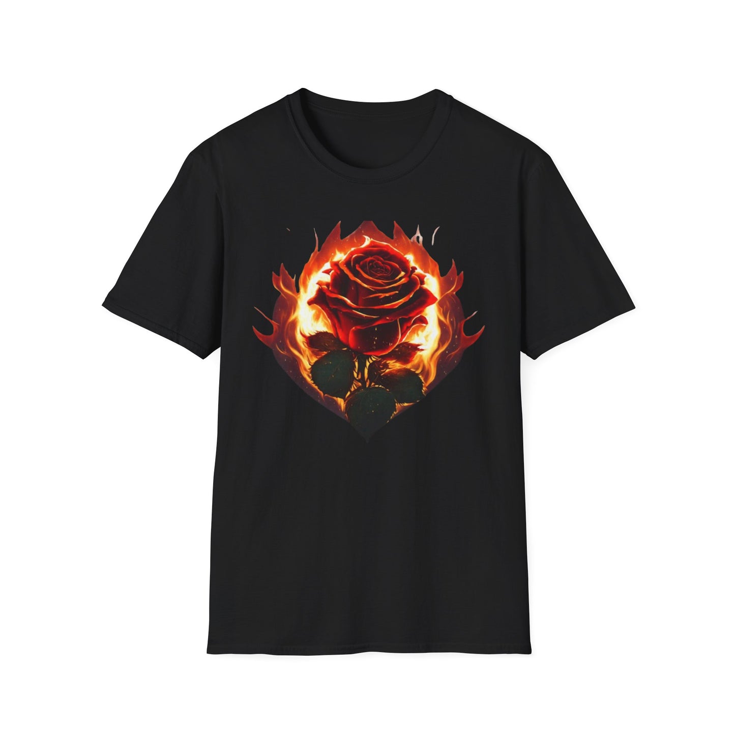 Rose and Flames T-Shirt