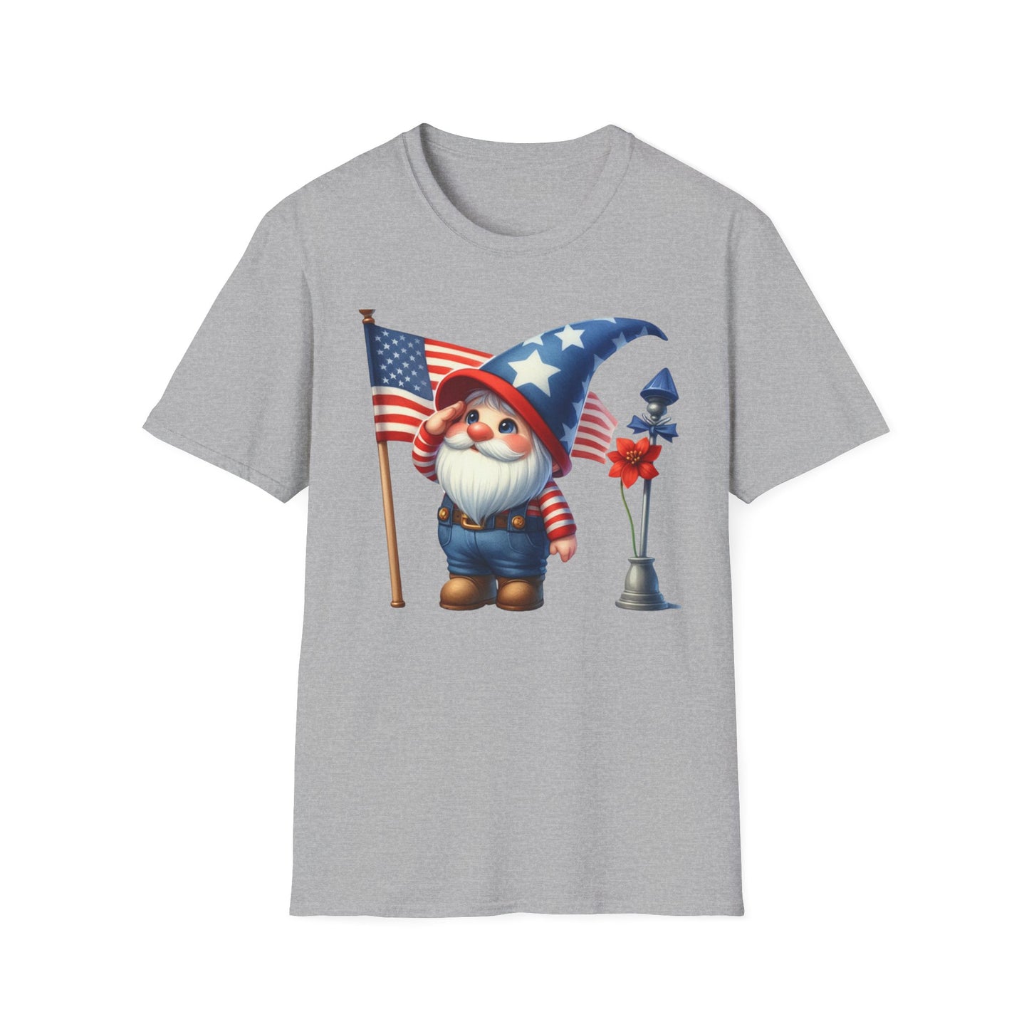 Patriotic Gnome Unisex Heavy Cotton Tee