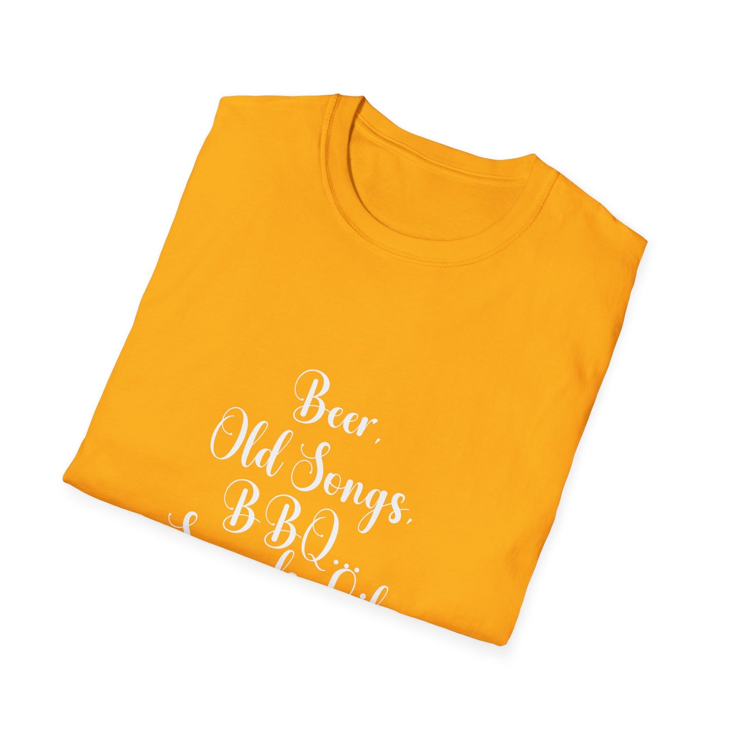 Beer, Old Songs & BBQ Dad Unisex T-Shirt