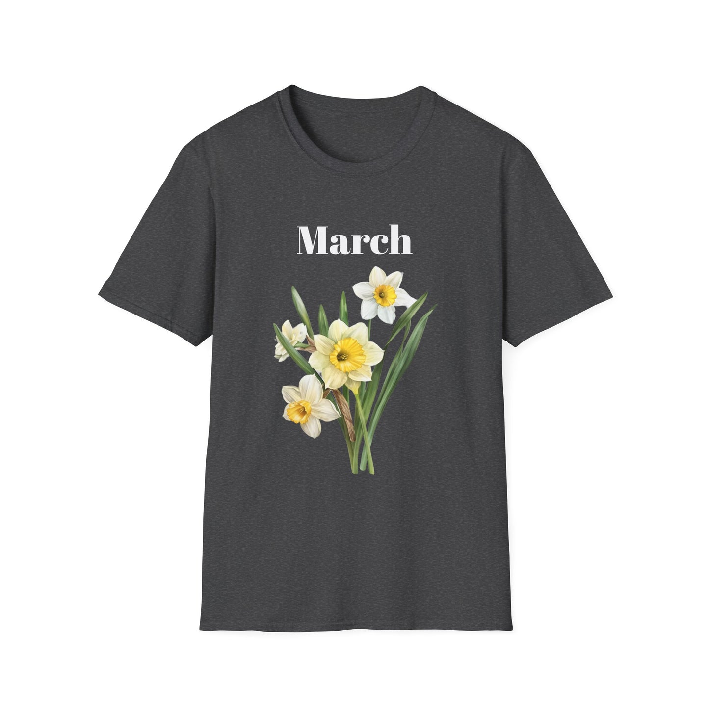 Birth Month Flower Unisex Tee - March