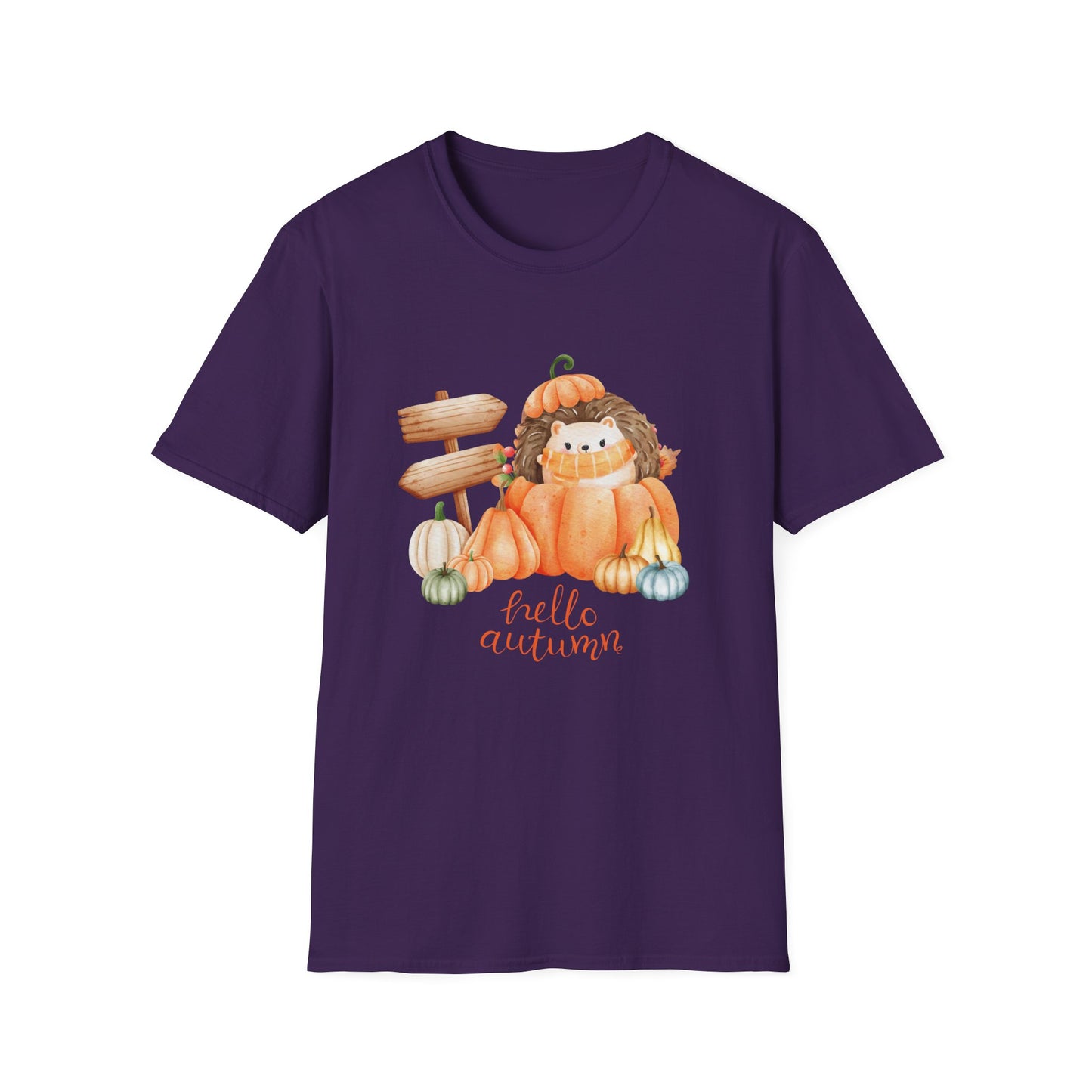 Autumn Hedgehog Unisex Graphic Tee