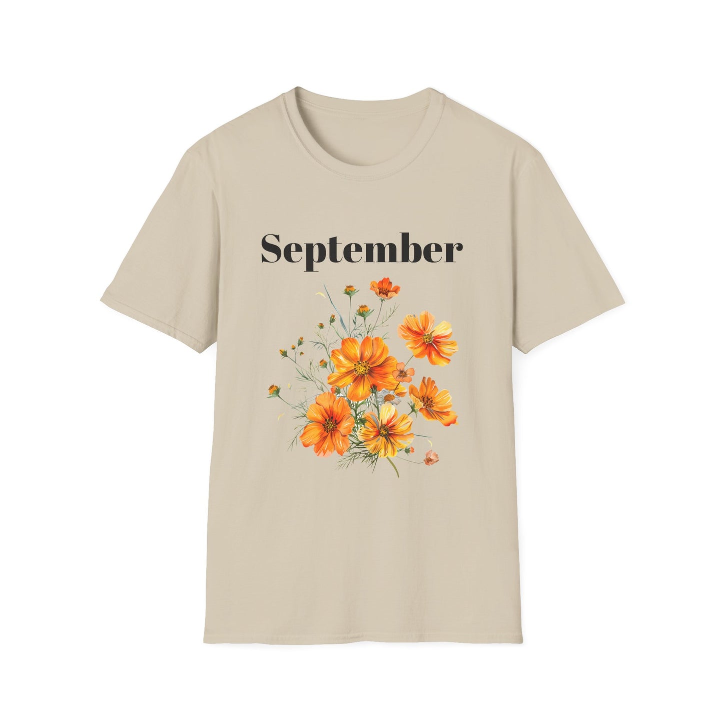 Birth Month Flower Unisex Tee - September