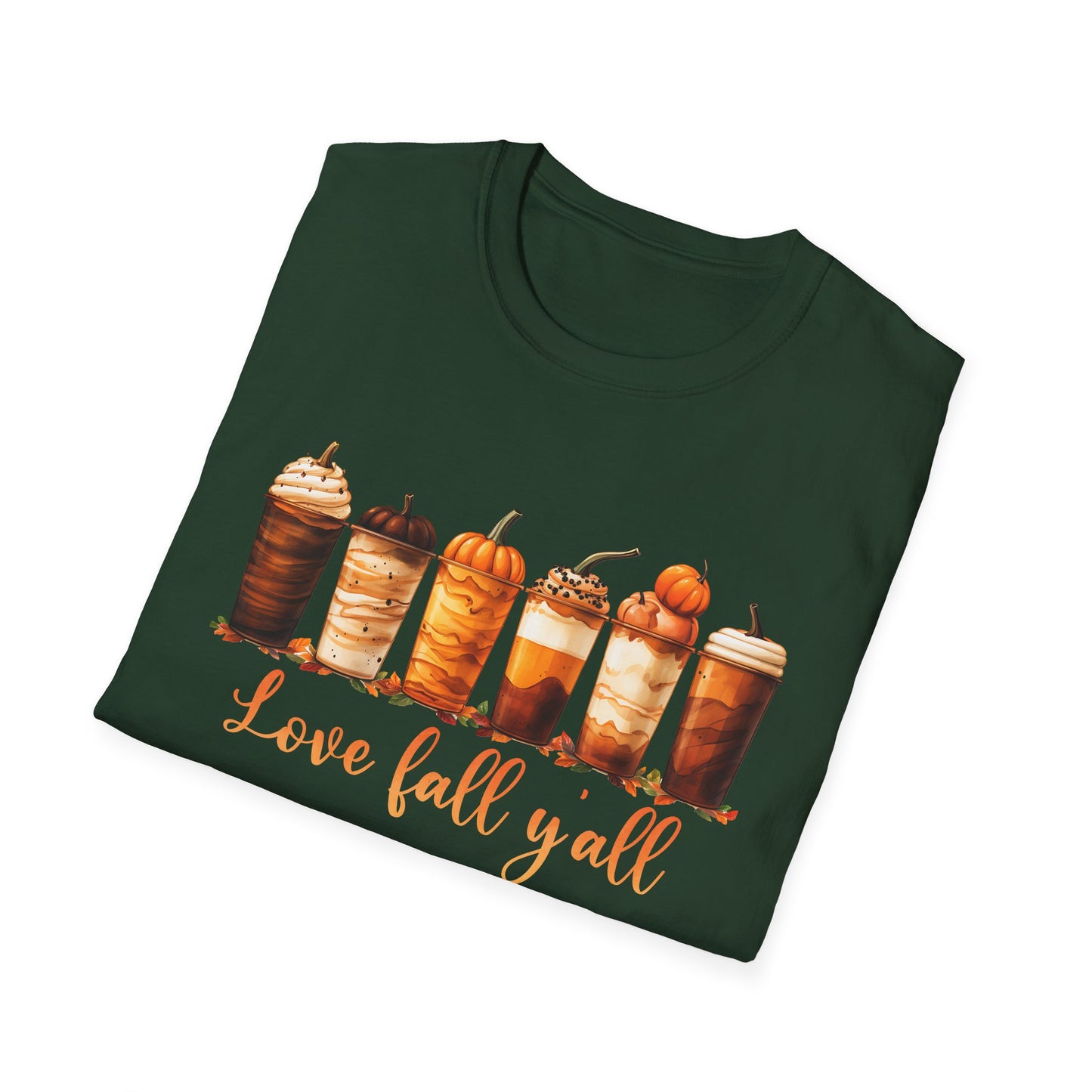 Love Fall Y'all Coffee Tee