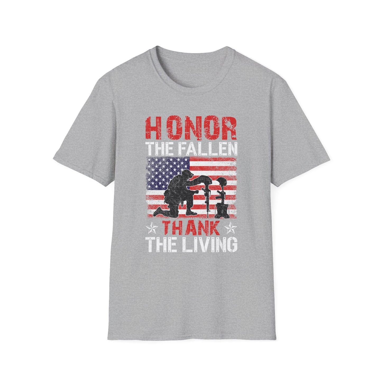 Honor the Fallen Thank the Living Unisex Cotton Tee
