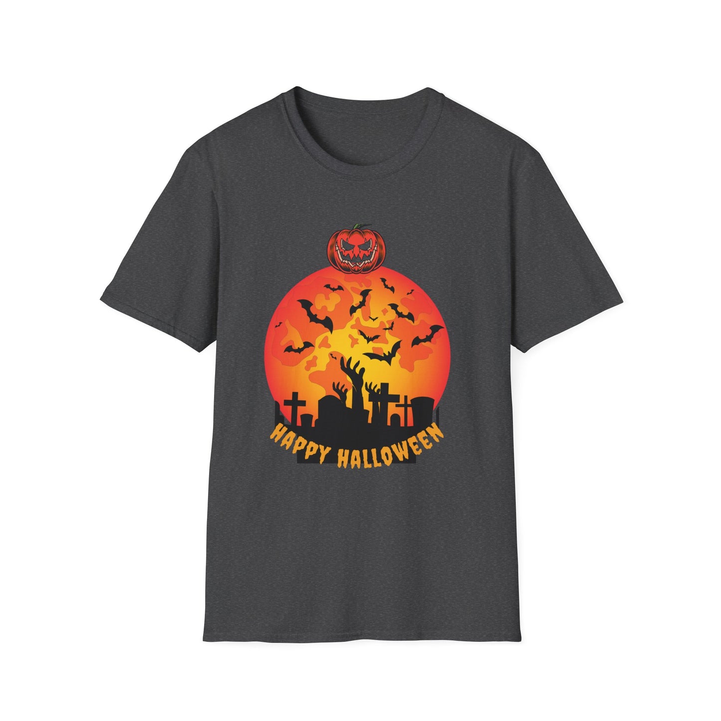 Halloween Graveyard Sunset T-Shirt