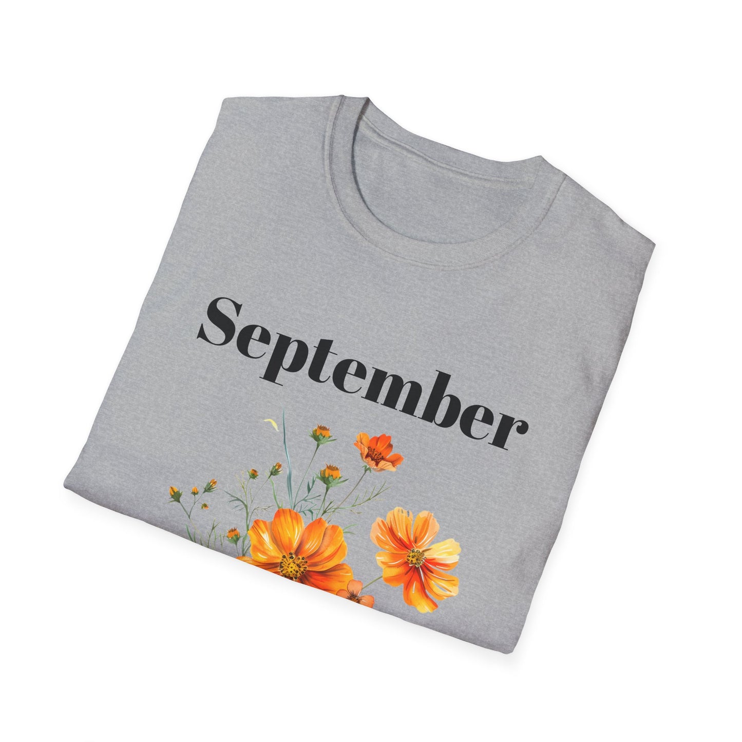 Birth Month Flower Unisex Tee - September