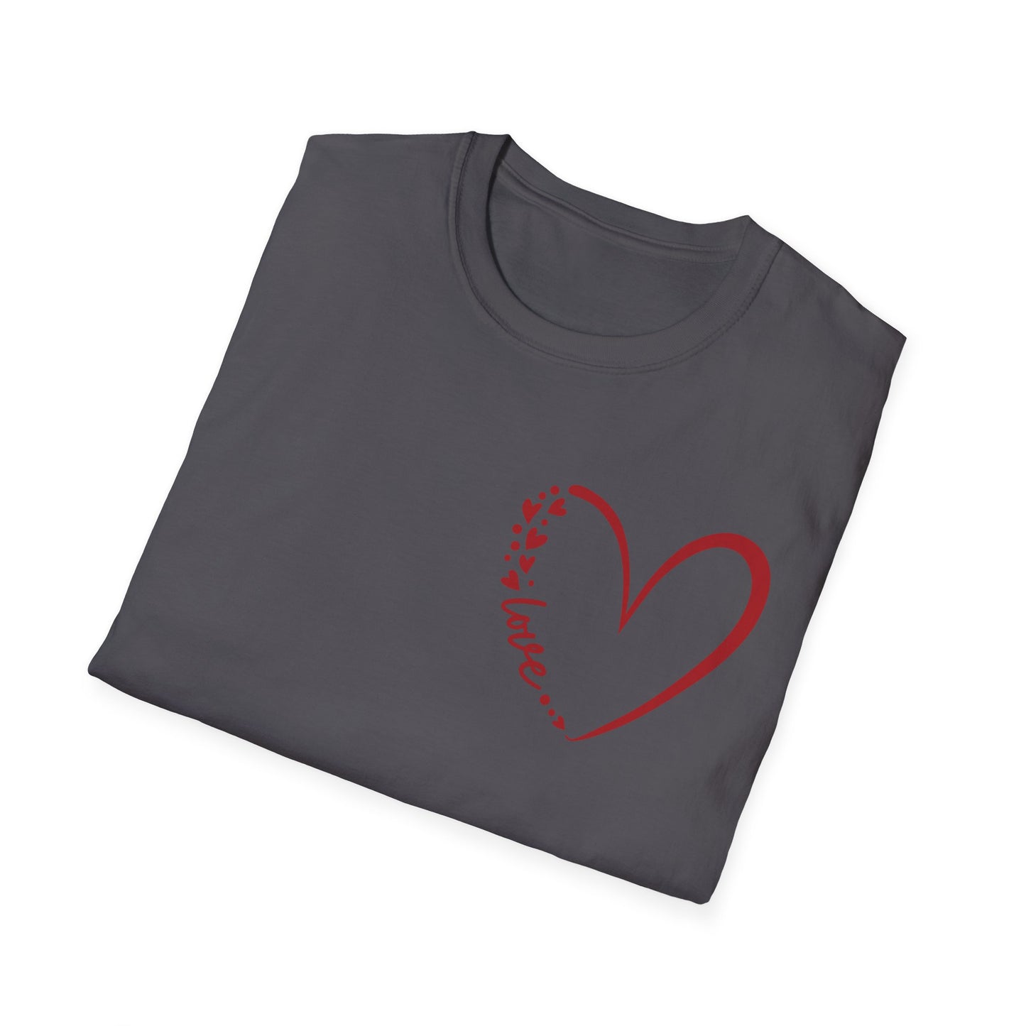 Love Script Heart Unisex Tee
