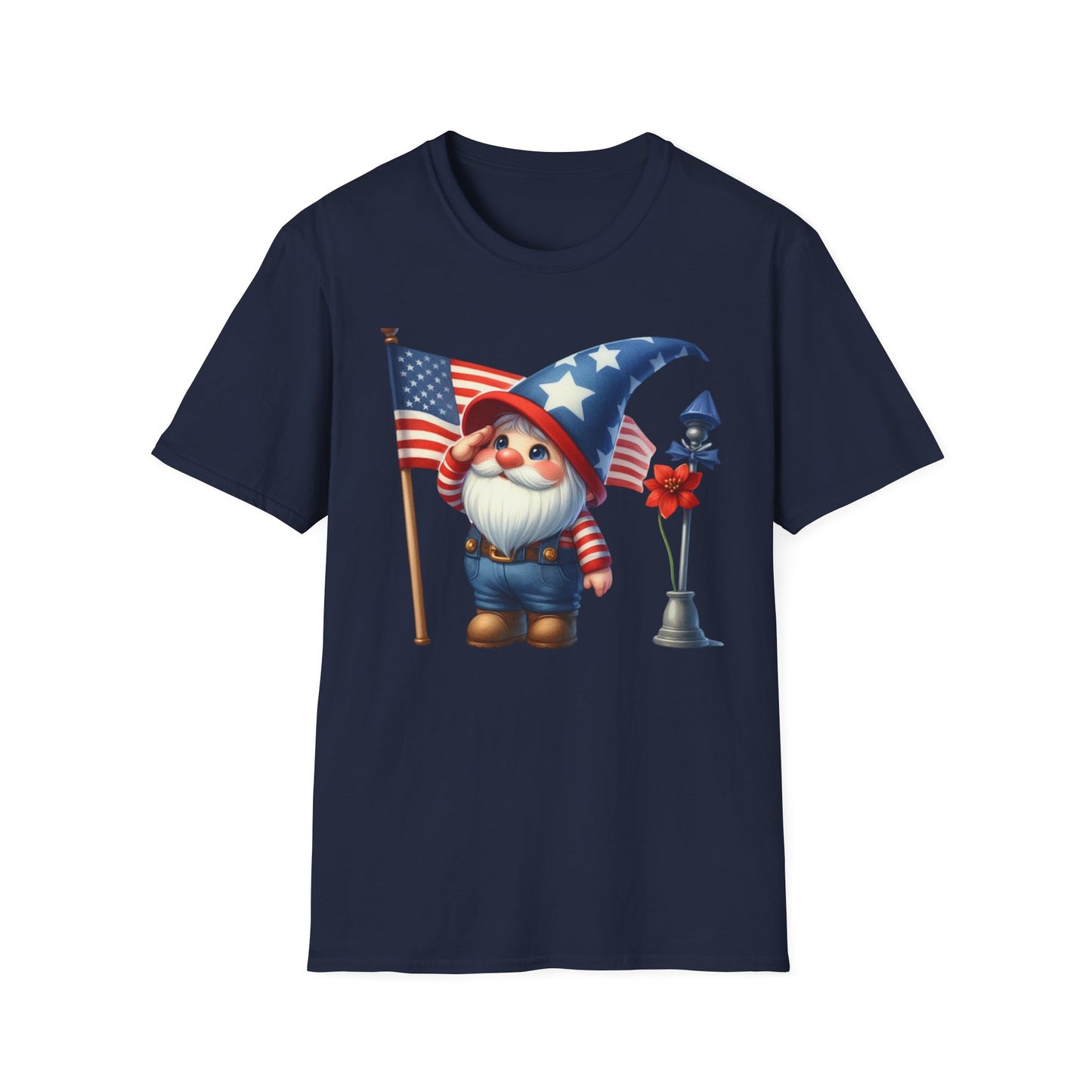 Patriotic Gnome Unisex Heavy Cotton Tee