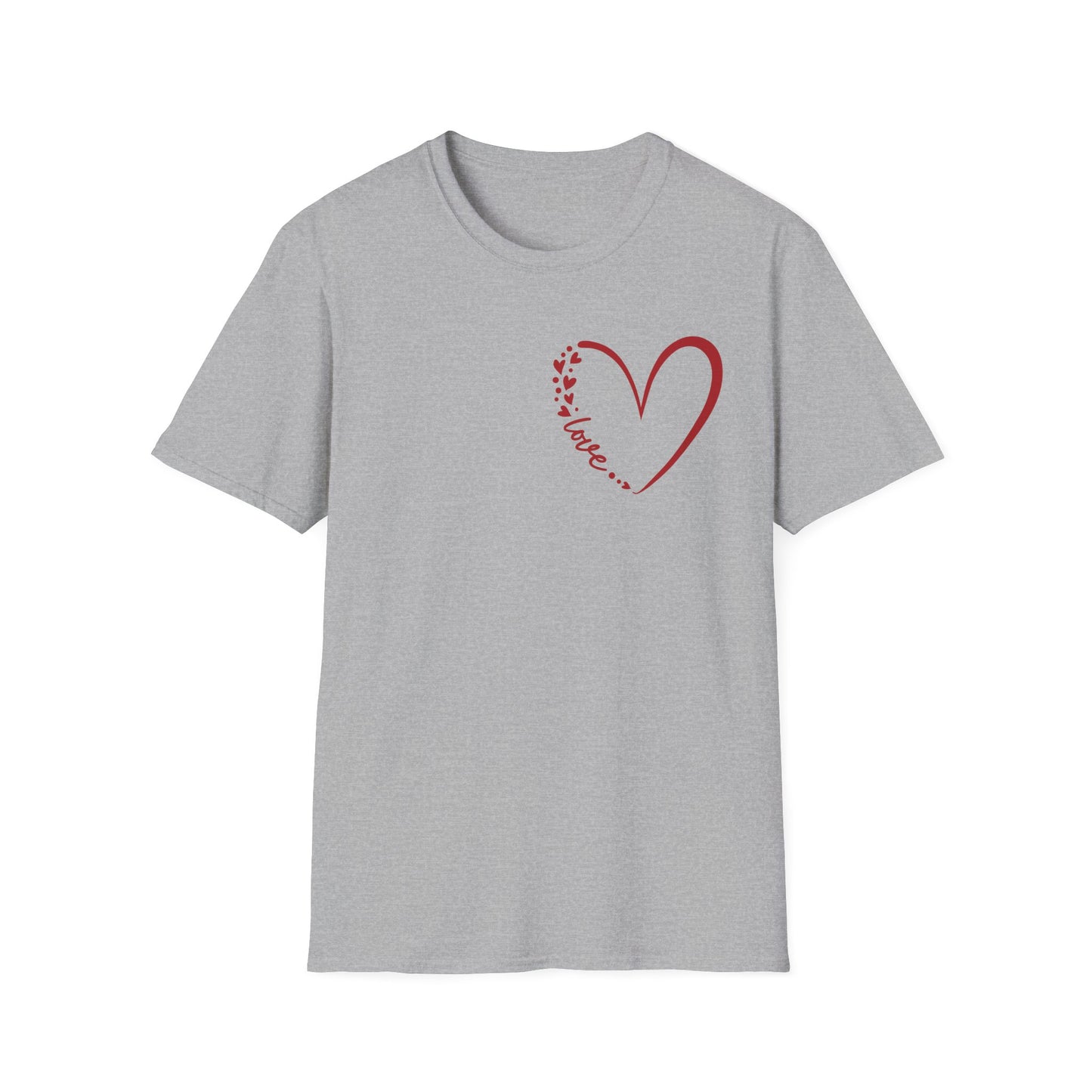 Love Script Heart Unisex Tee