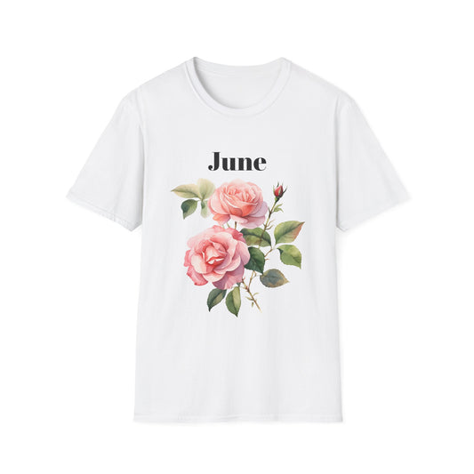 Birth Month Flower Unisex Tee - June
