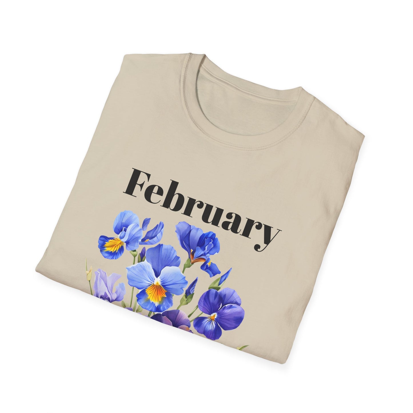 Birth Month Flower Unisex Tee - February