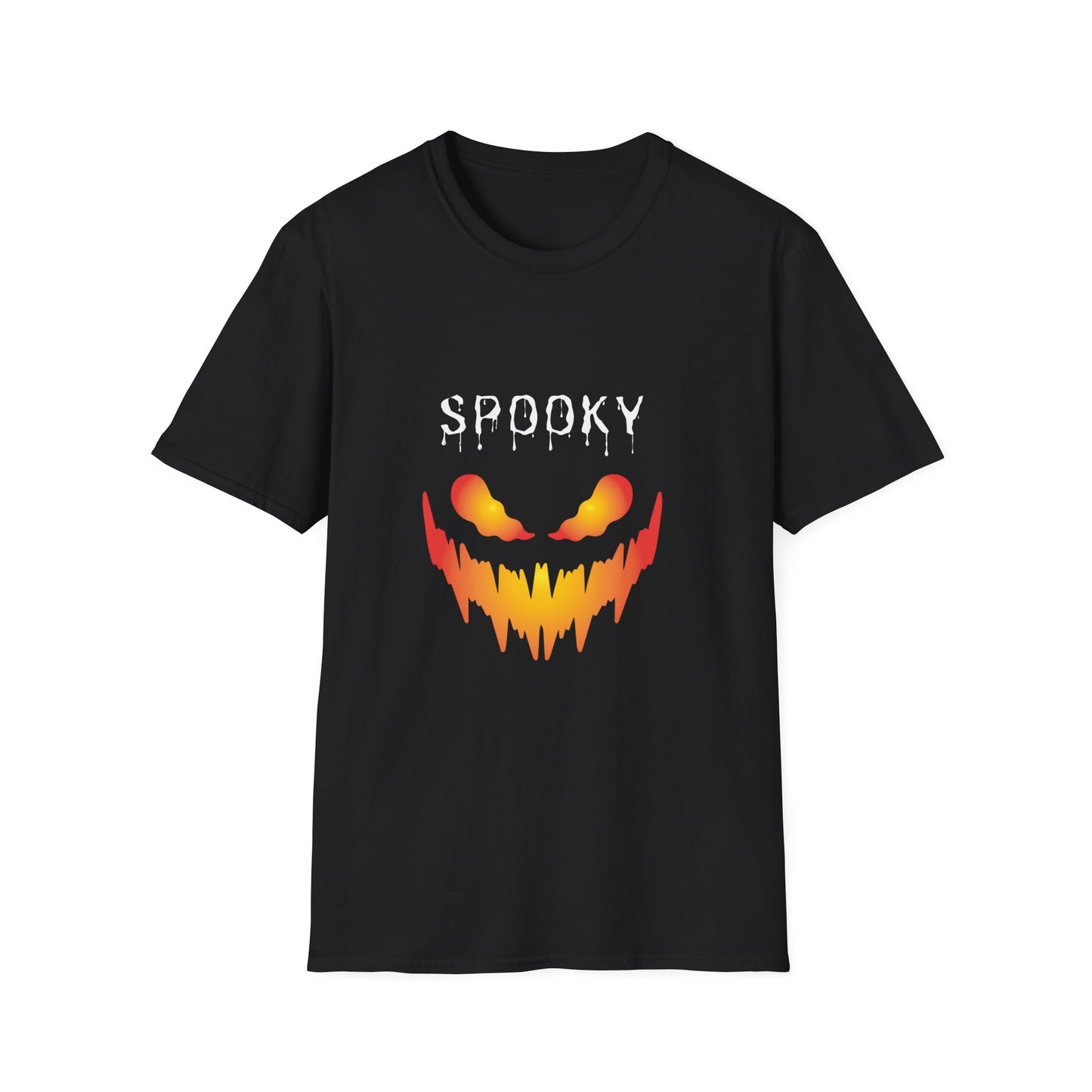 Scary Firy Pumpkin Face Tee