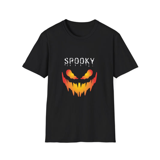 Scary Firy Pumpkin Face Tee